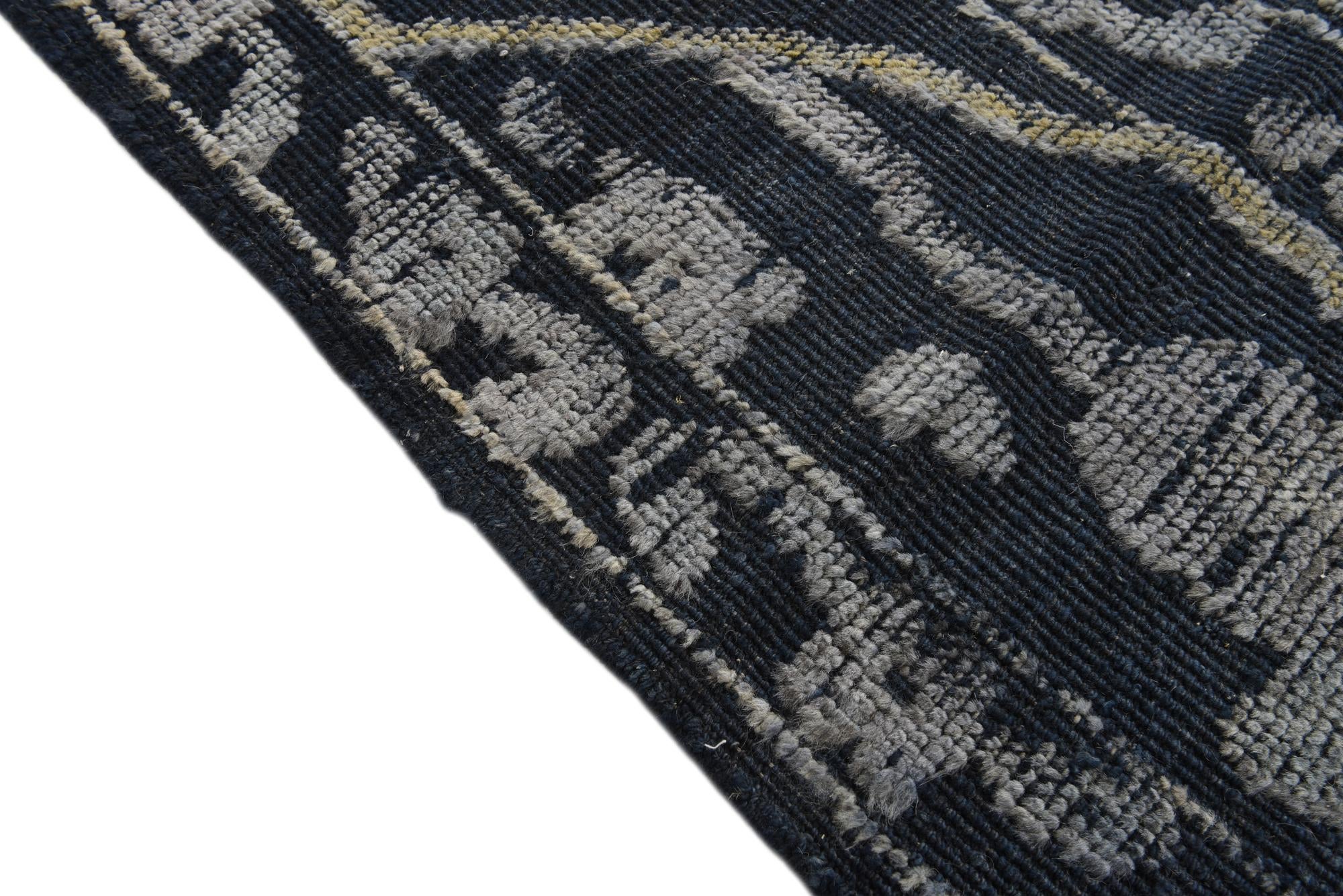 9' 2 x 12' 6 Hand Knotted Oushak Wool Rug