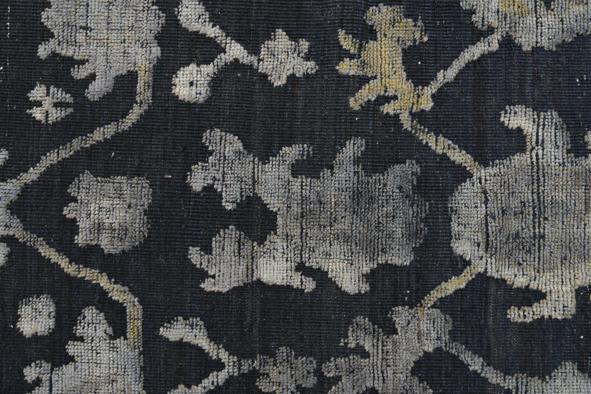 9' 2 x 12' 6 Hand Knotted Oushak Wool Rug