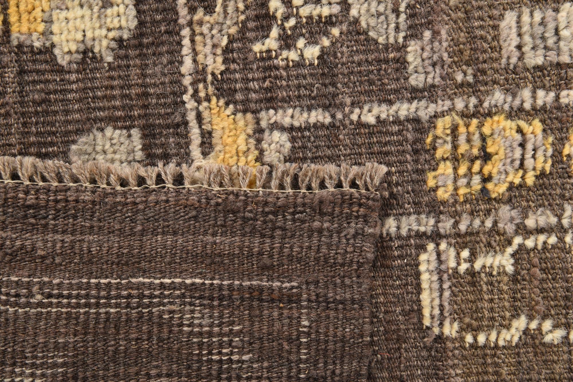 9' x 12' 3 Hand Knotted Oushak Wool Rug
