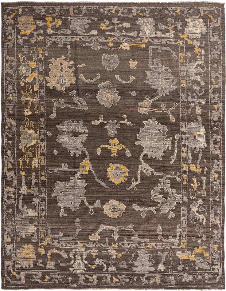 Detail image of 9' x 12' 3 Hand Knotted Oushak Wool Rug