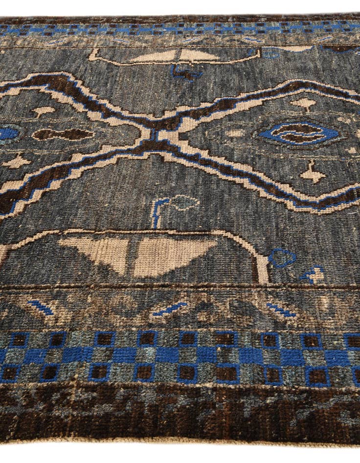 Detail image of 8' 6 x 10' Hand Knotted Oushak Wool Rug