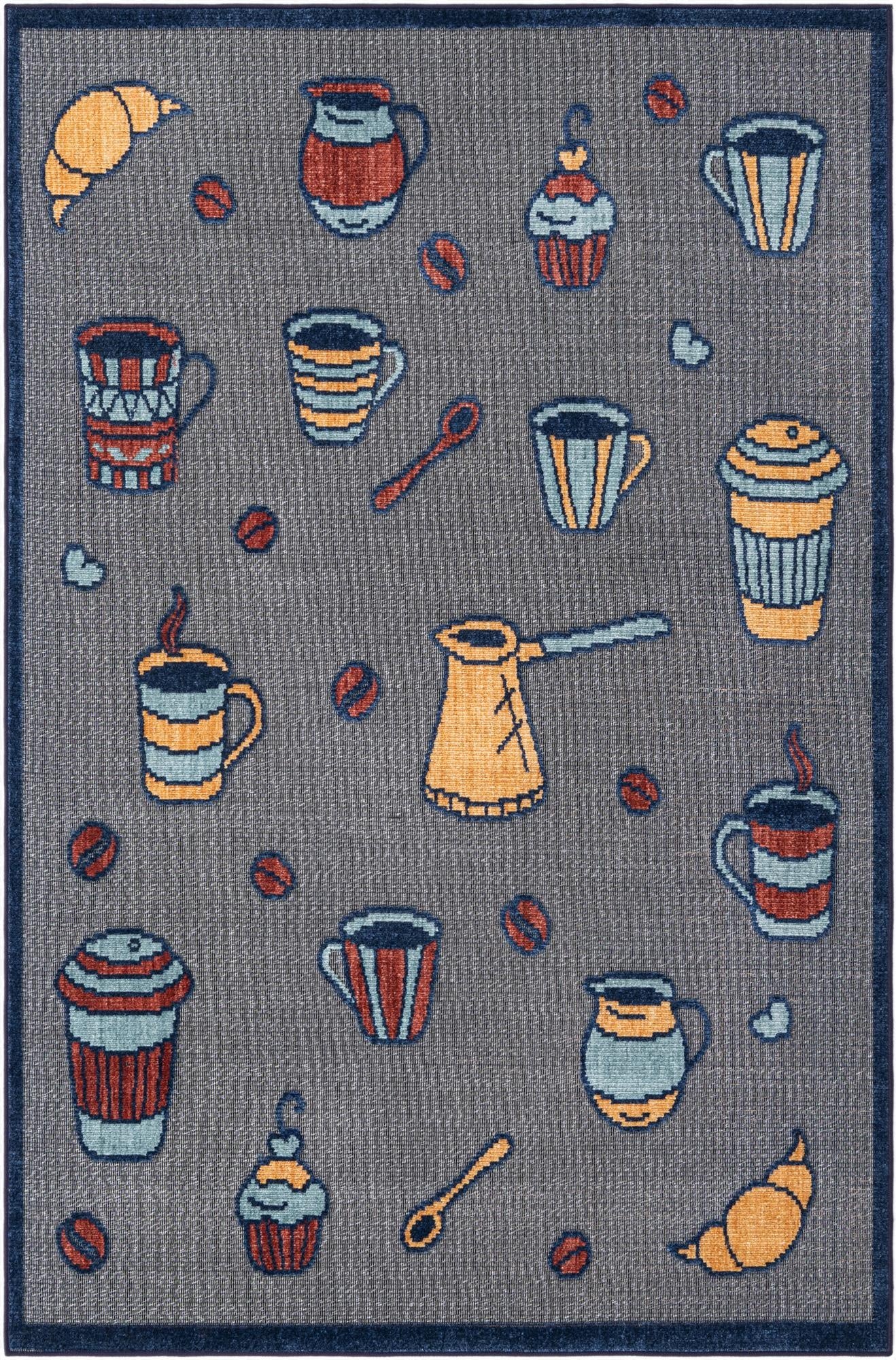 5' x 7' 7  Washable  Indoor / Outdoor Rug