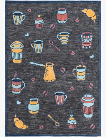 5' x 7' 7 Easy-Clean Indoor / Outdoor Rug