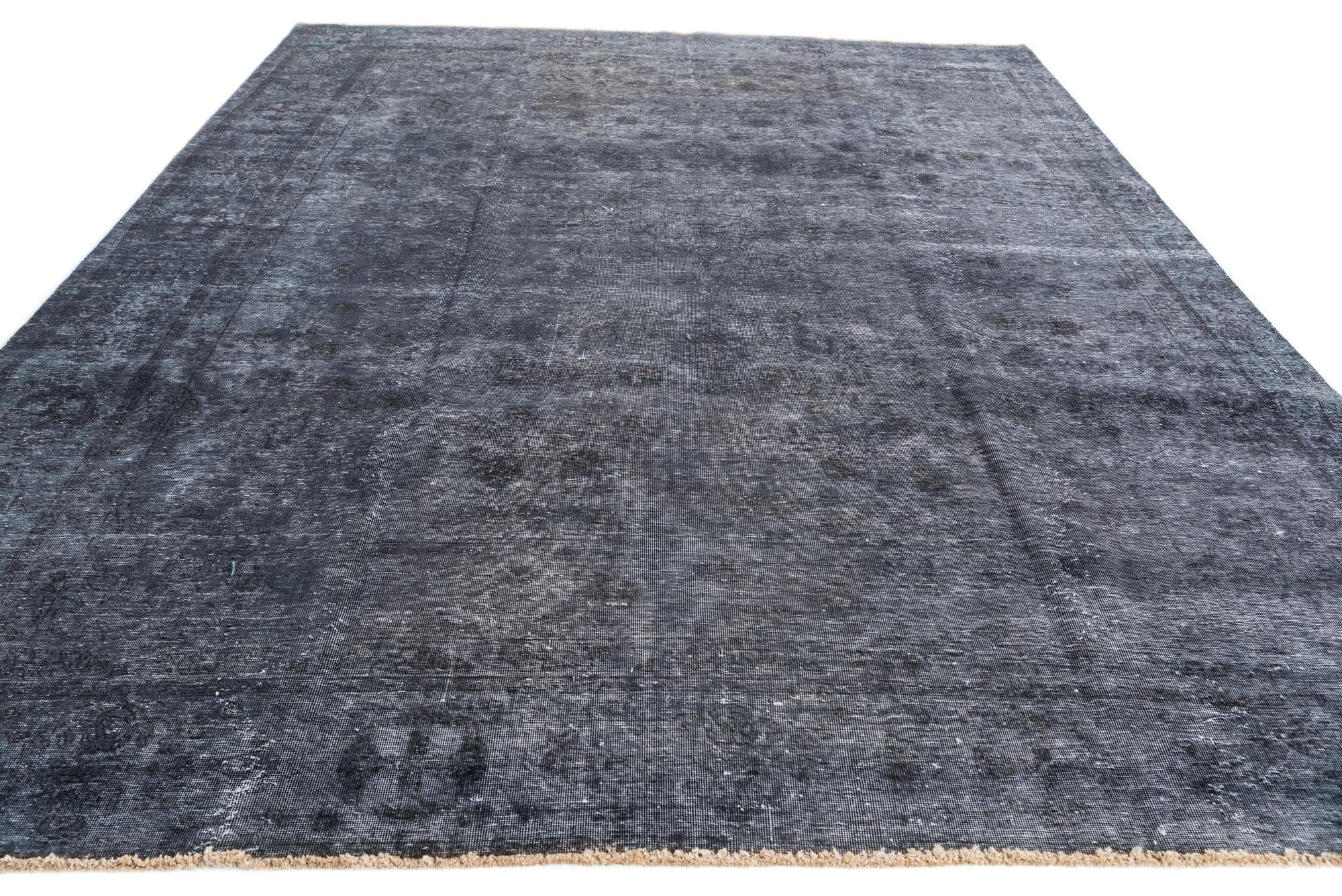 9' 7 x 12' 2 Hand Knotted Ultra Vintage Persian Wool Rug
