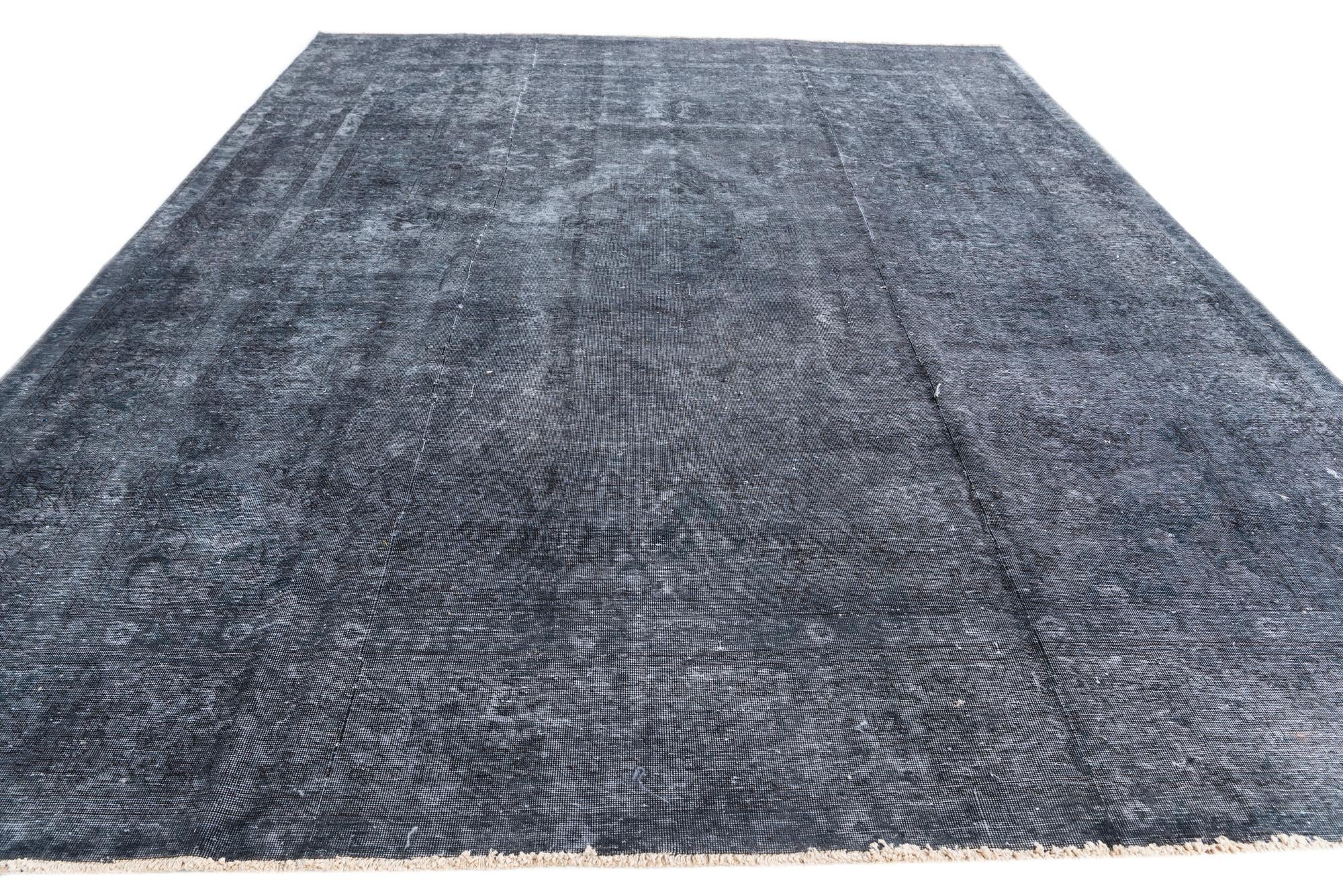 9' 5 x 12' 8 Hand Knotted Ultra Vintage Persian Wool Rug