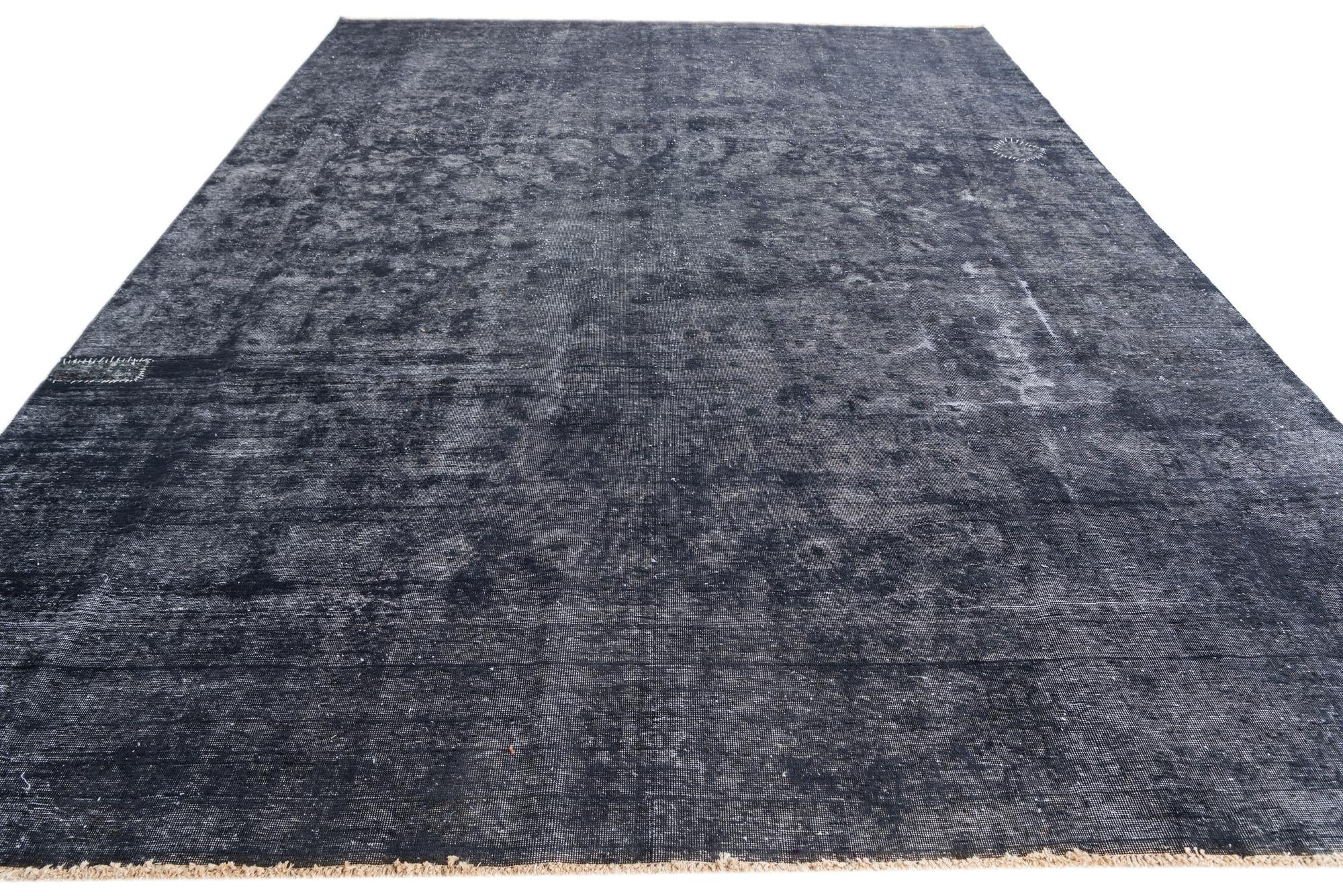 9' 2 x 12' 5 Hand Knotted Ultra Vintage Persian Wool Rug