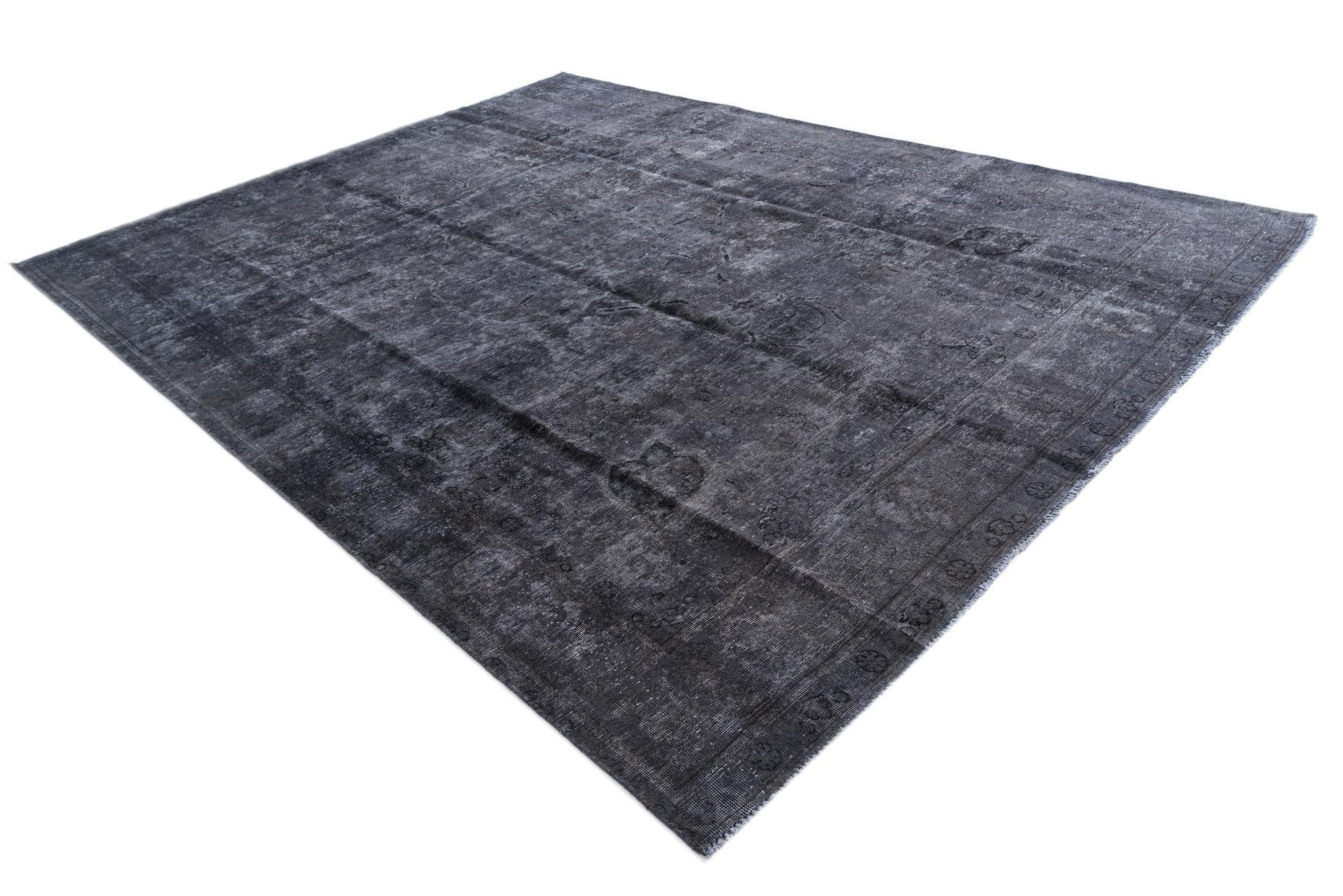 9' 5 x 12' 7 Hand Knotted Ultra Vintage Persian Wool Rug
