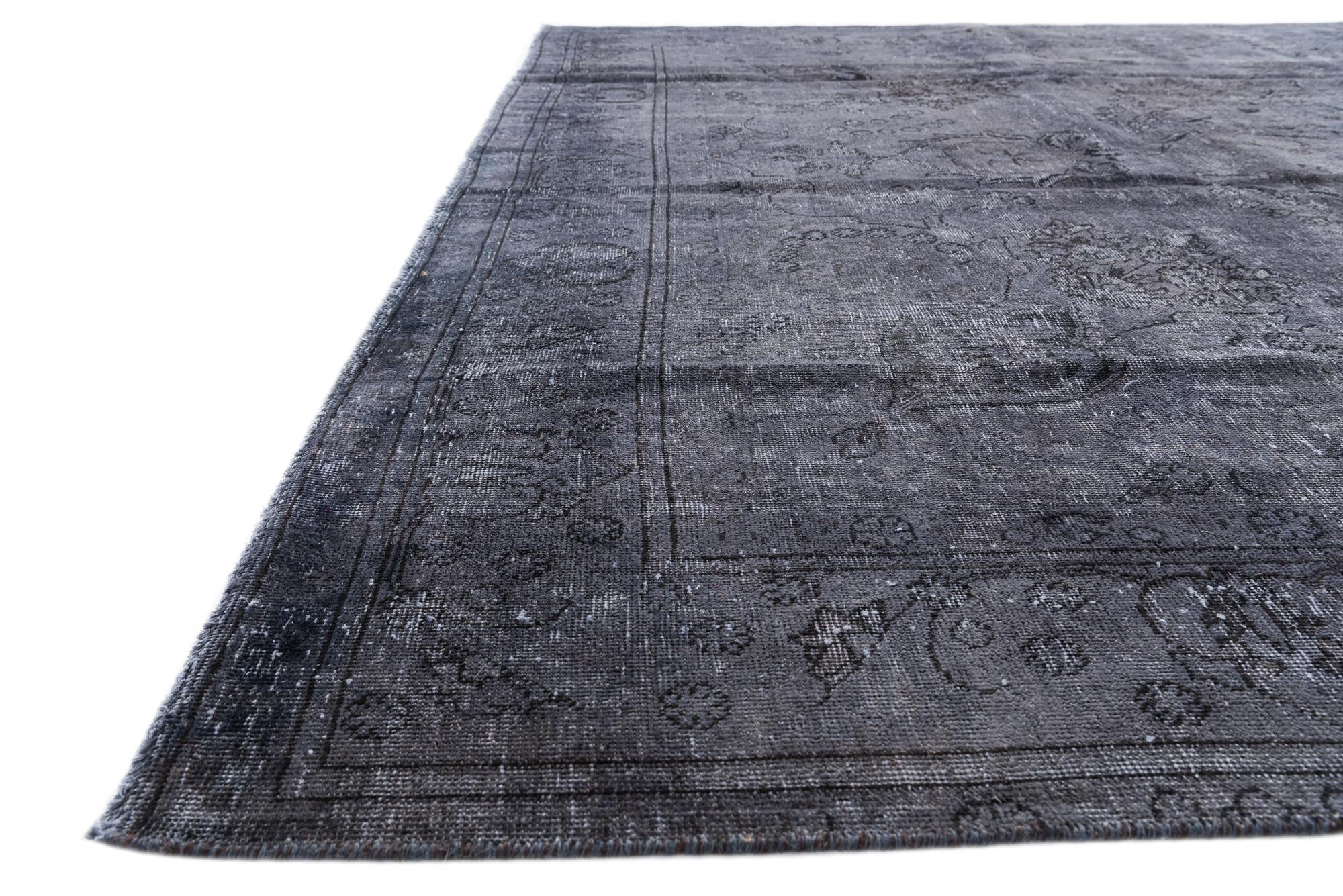 9' 5 x 12' 7 Hand Knotted Ultra Vintage Persian Wool Rug