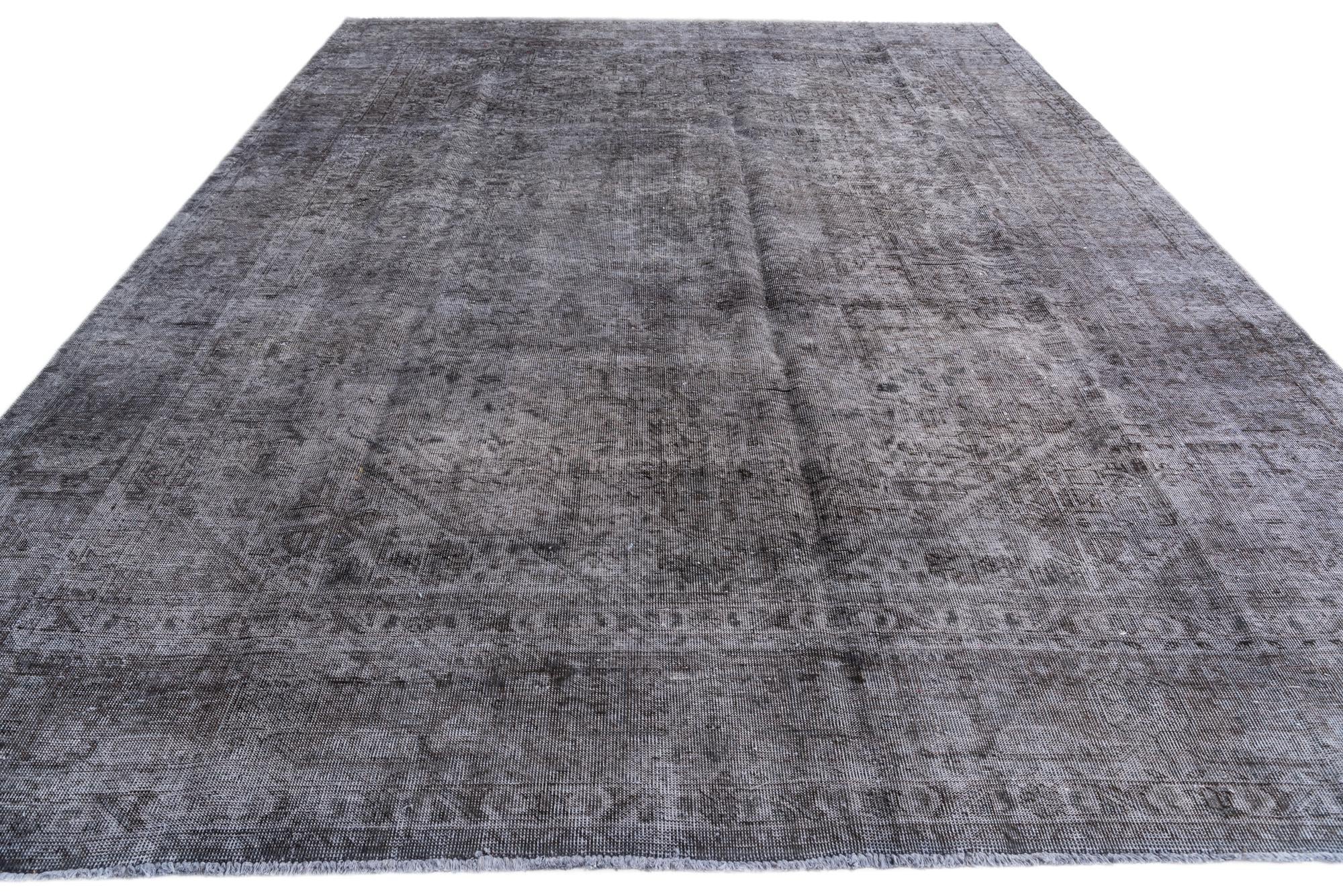 9' 6 x 12' 8 Hand Knotted Ultra Vintage Persian Wool Rug