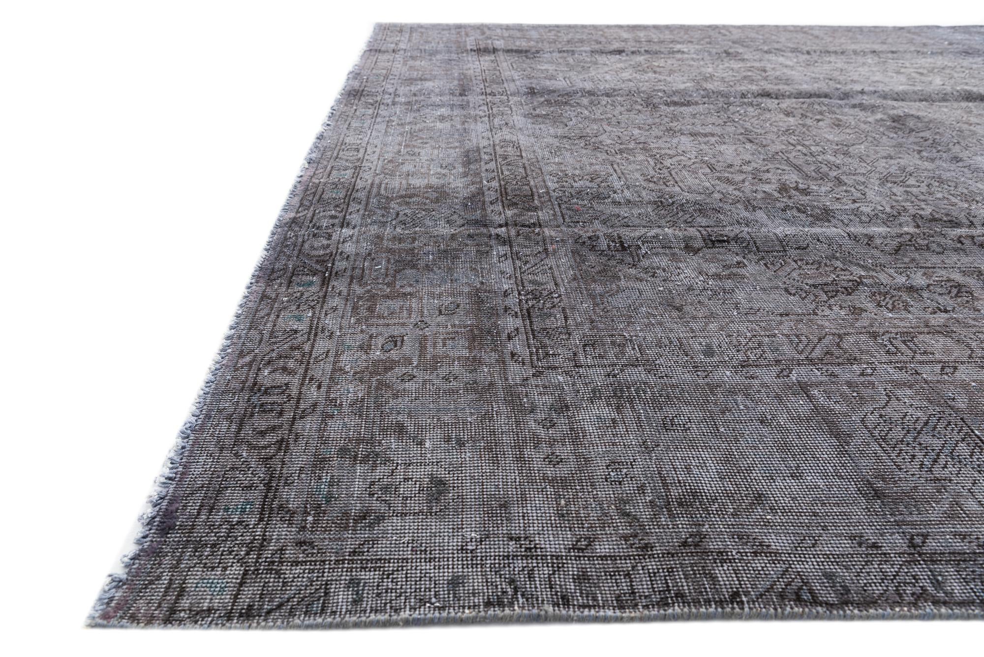 9' 6 x 12' 8 Hand Knotted Ultra Vintage Persian Wool Rug