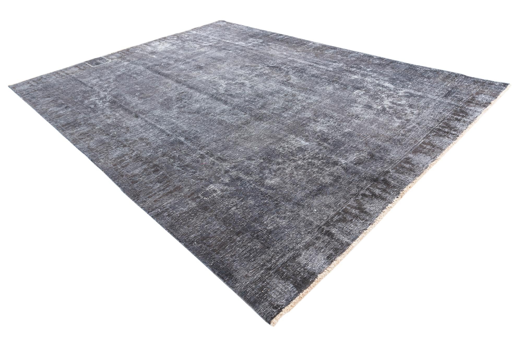 8' 10 x 12' Hand Knotted Ultra Vintage Persian Wool Rug