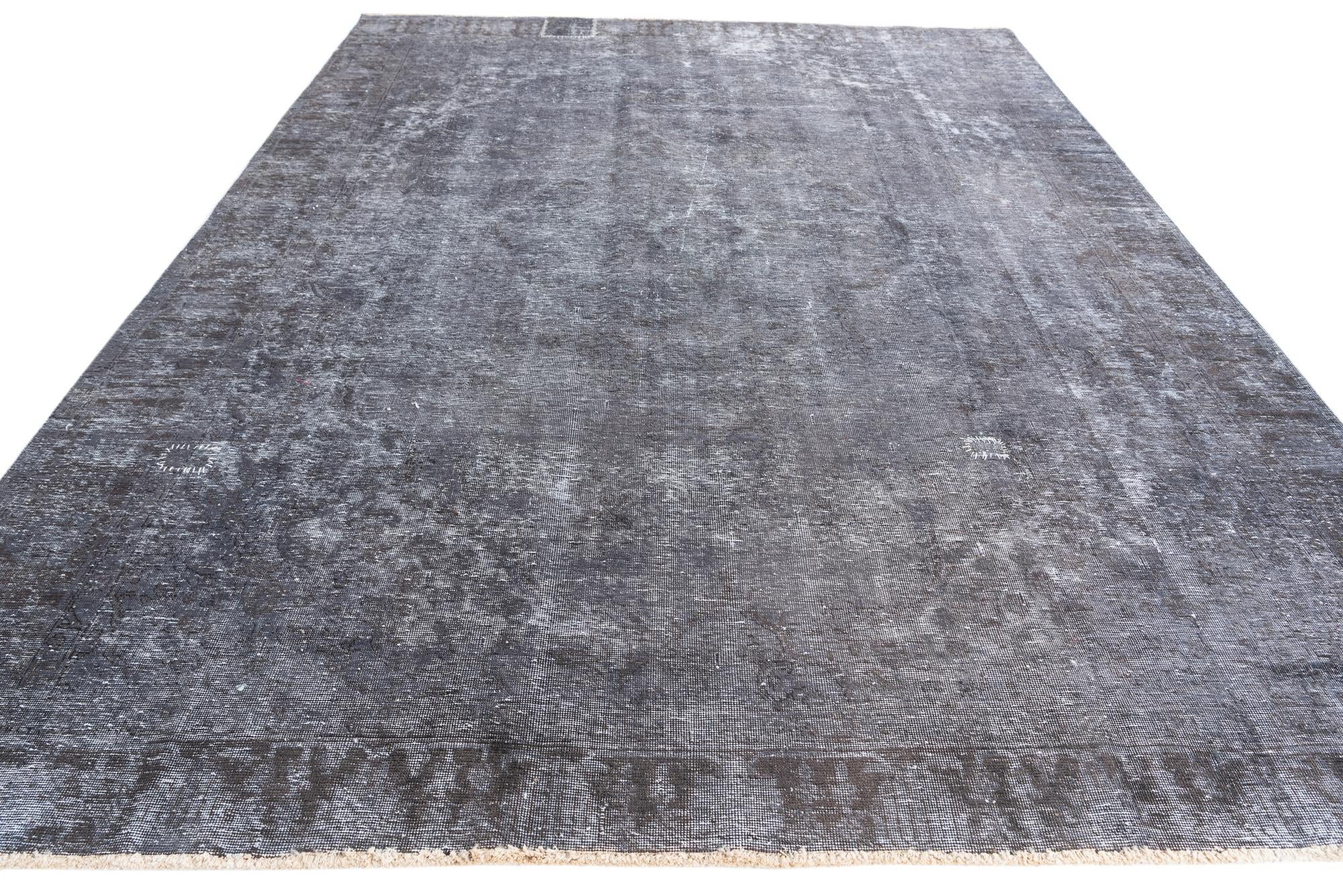 8' 10 x 12' Hand Knotted Ultra Vintage Persian Wool Rug