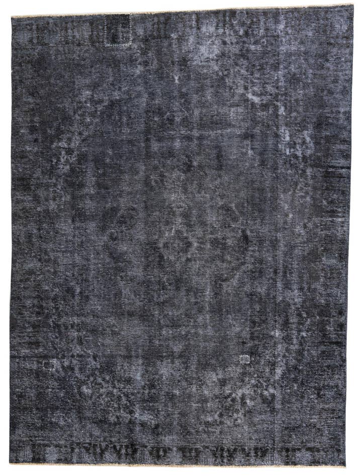 Detail image of 8' 10 x 12' Hand Knotted Ultra Vintage Persian Wool Rug