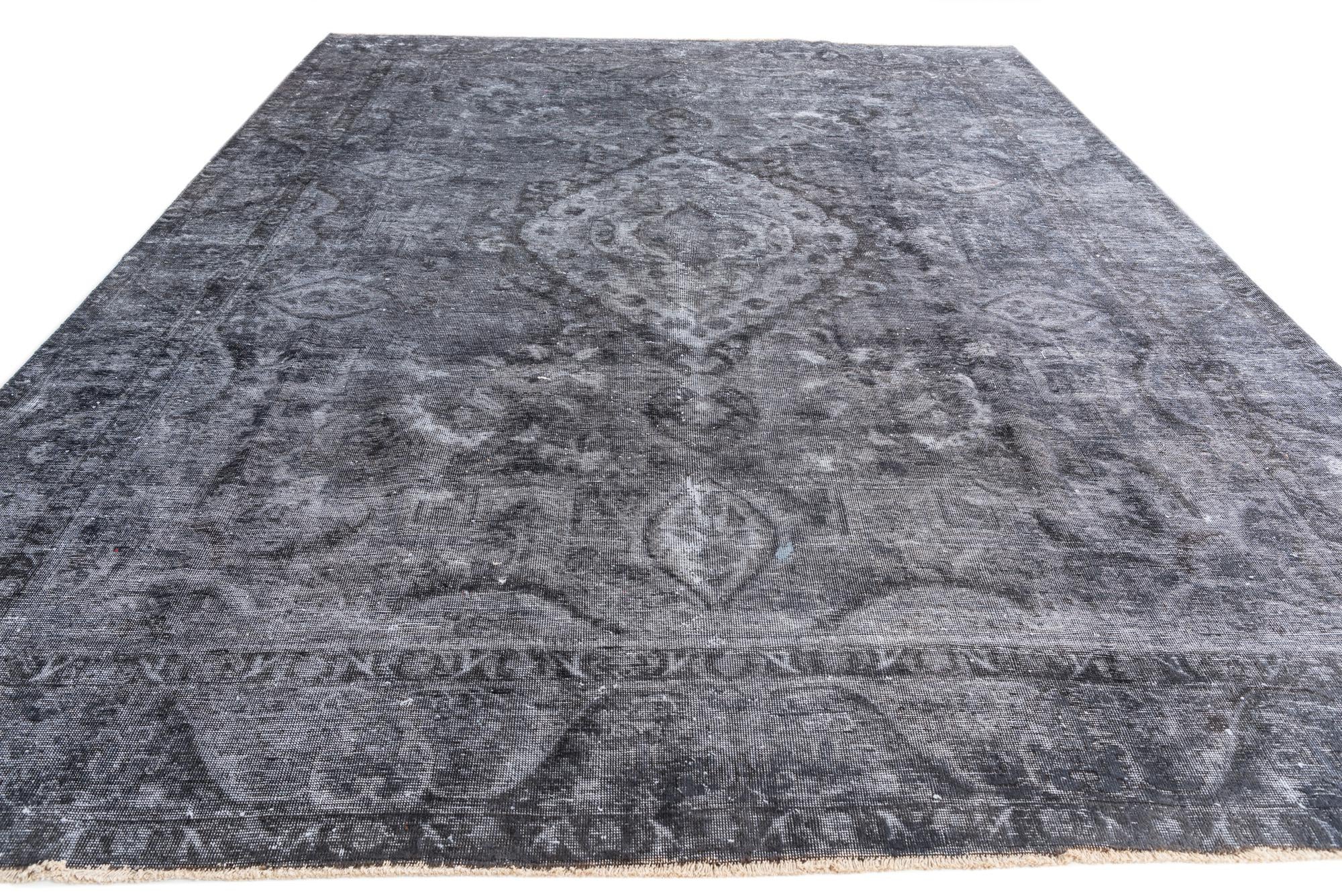 9' 10 x 12' 8 Hand Knotted Ultra Vintage Persian Wool Rug