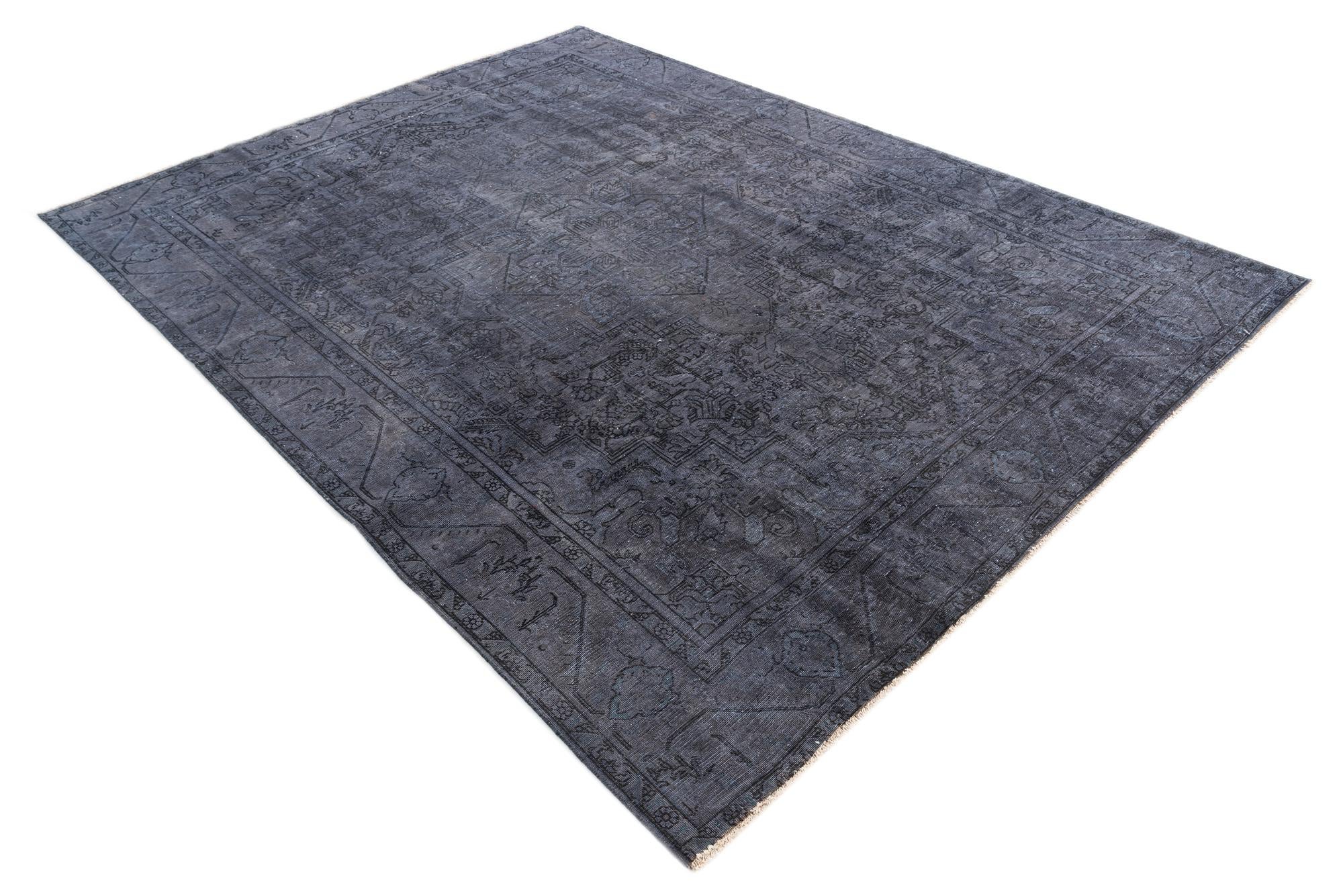 9' 3 x 12' 7 Hand Knotted Ultra Vintage Persian Wool Rug