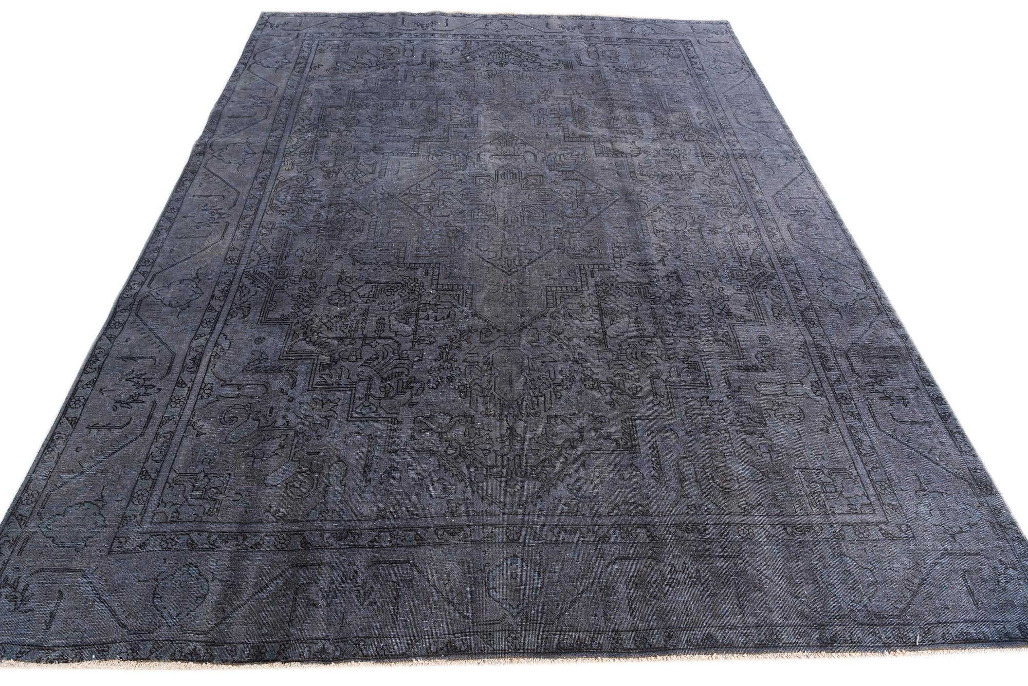 9' 3 x 12' 7 Hand Knotted Ultra Vintage Persian Wool Rug
