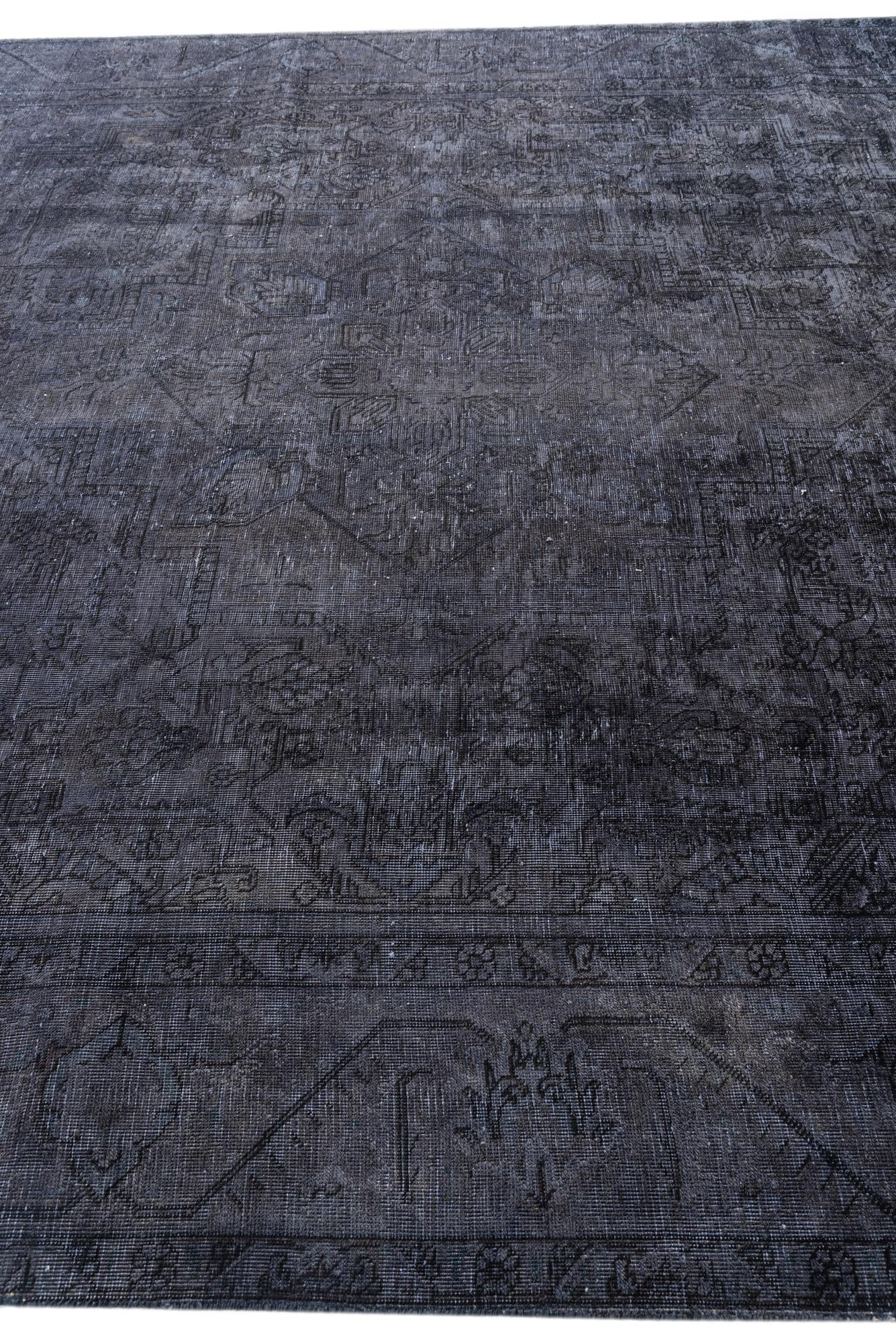 9' 3 x 12' 7 Hand Knotted Ultra Vintage Persian Wool Rug