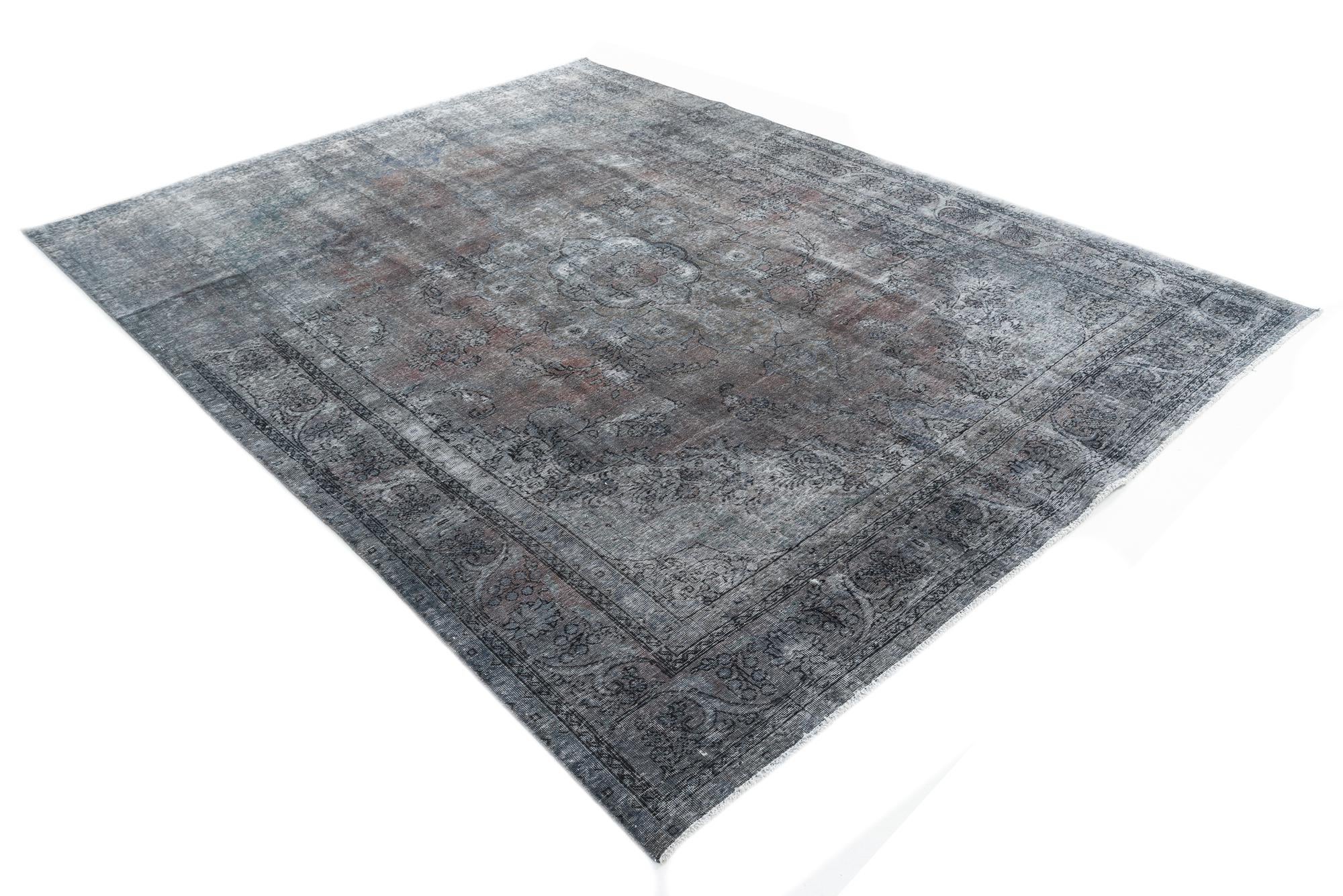 9' 9 x 12' 10 Hand Knotted Ultra Vintage Persian Wool Rug