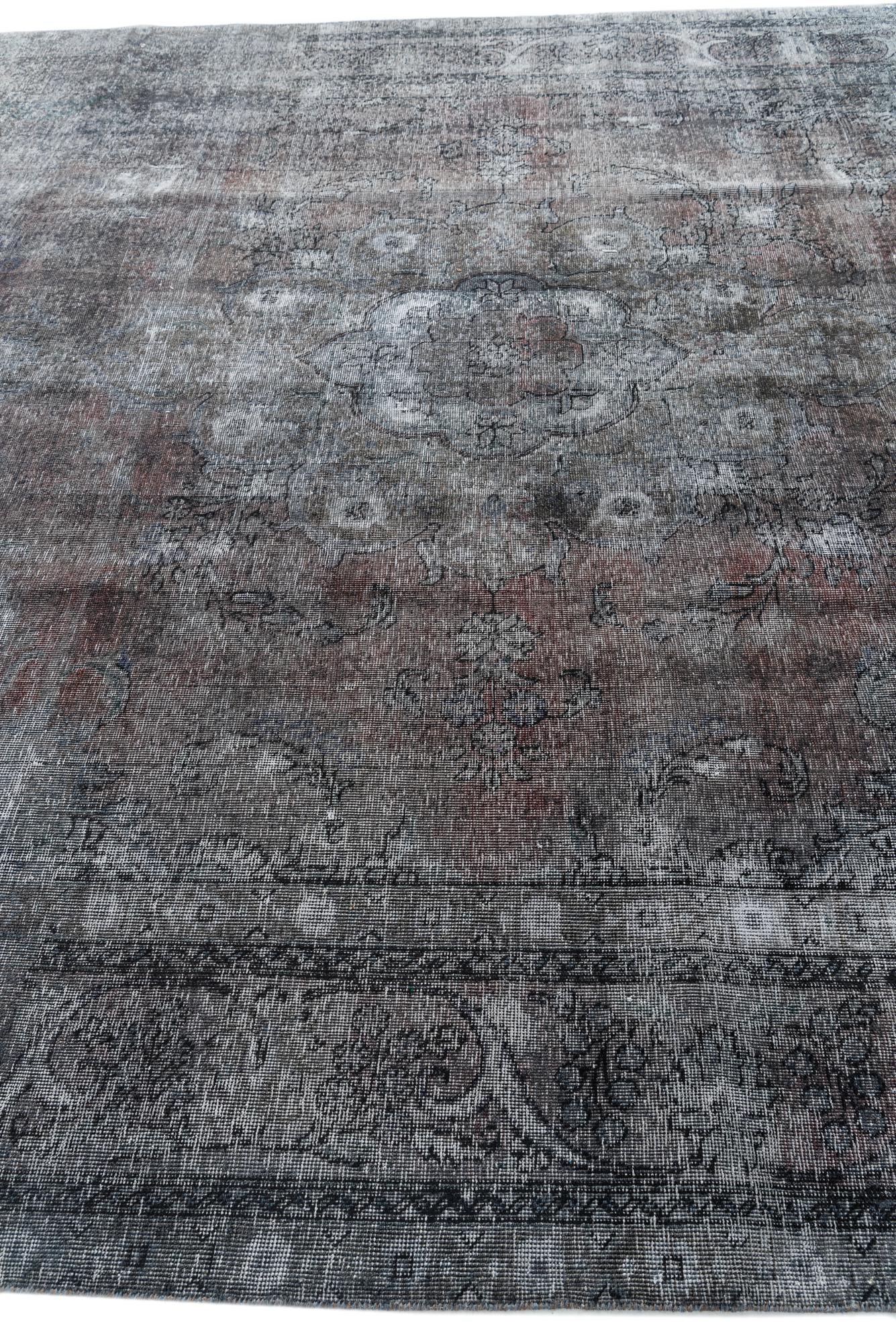 9' 9 x 12' 10 Hand Knotted Ultra Vintage Persian Wool Rug
