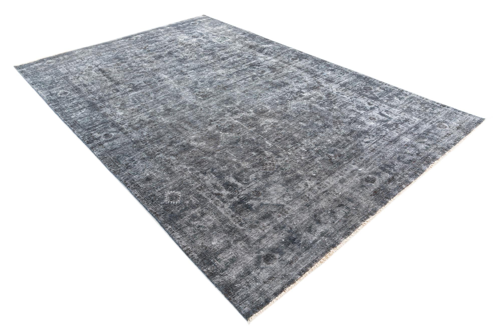 6' 8 x 9' 2 Hand Knotted Ultra Vintage Persian Wool Rug