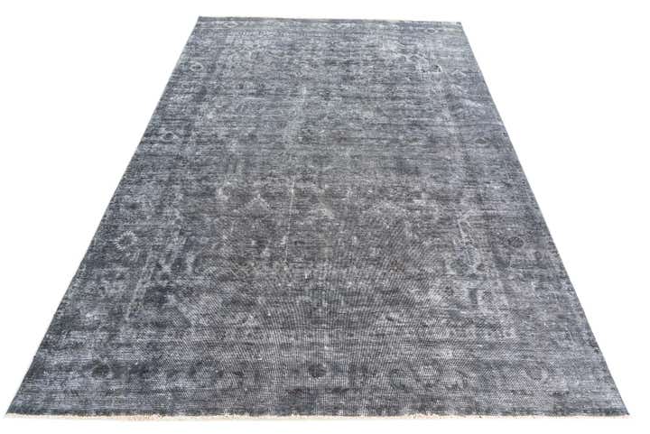 6' 8 x 9' 2 Hand Knotted Ultra Vintage Persian Wool Rug