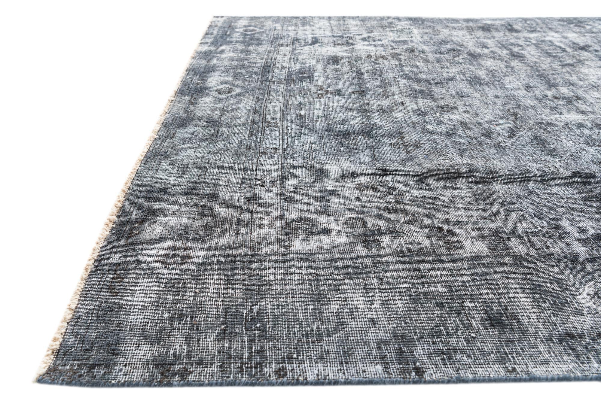 6' 8 x 9' 2 Hand Knotted Ultra Vintage Persian Wool Rug
