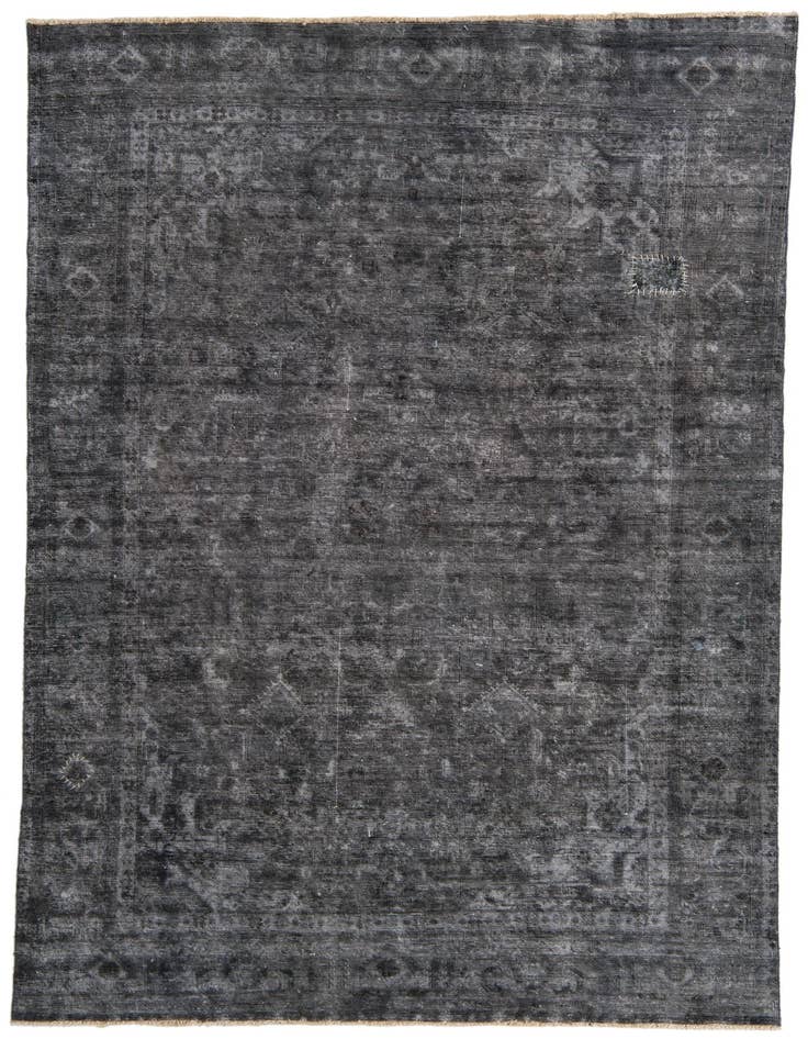 Detail image of 6' 8 x 9' 2 Hand Knotted Ultra Vintage Persian Wool Rug