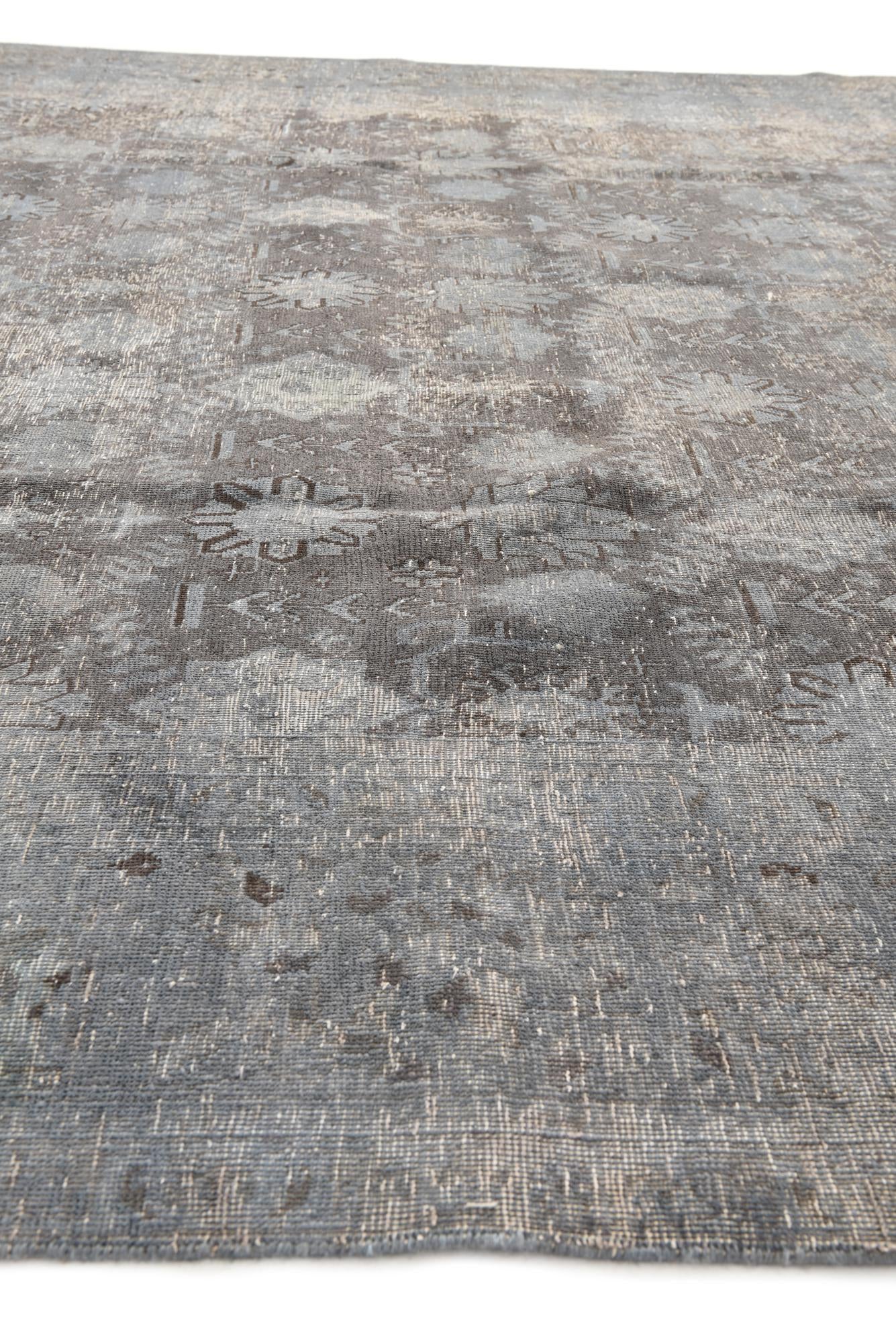 9' x 11' 9 Hand Knotted Ultra Vintage Persian Wool Rug