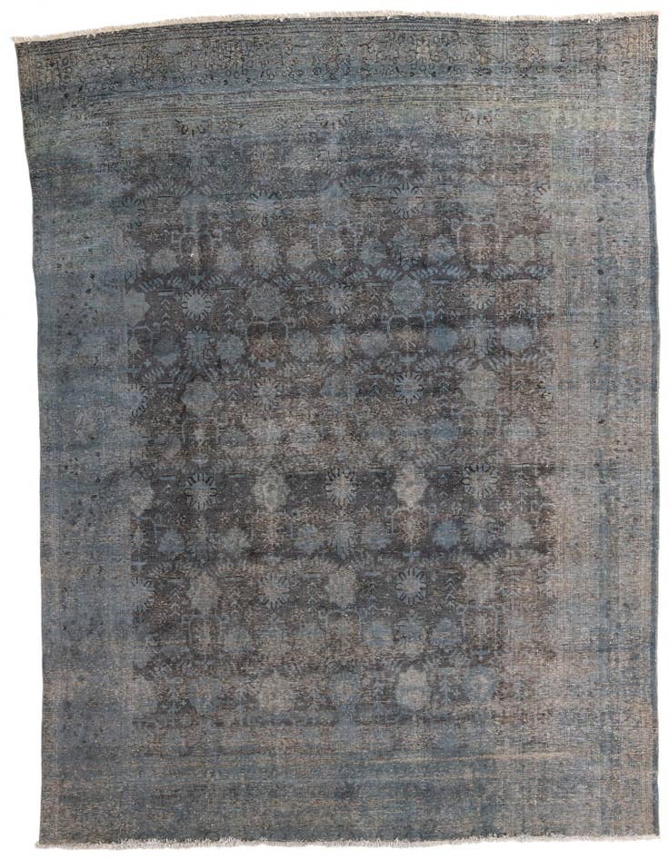 Detail image of 9' x 11' 9 Hand Knotted Ultra Vintage Persian Wool Rug