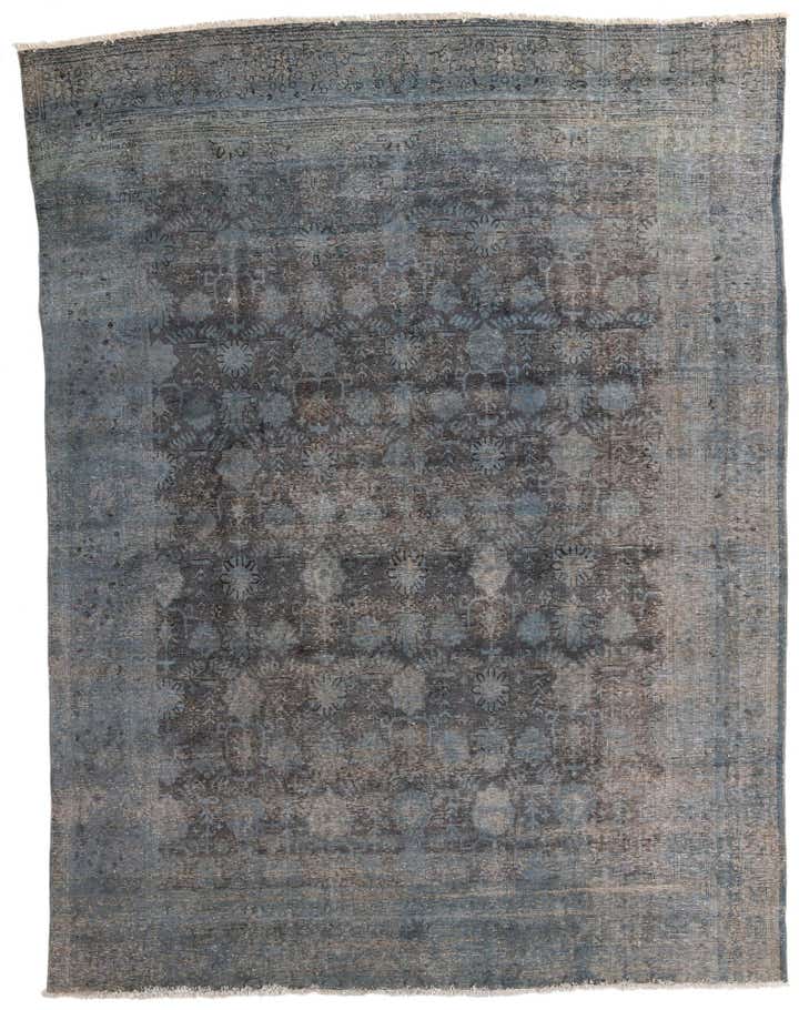 9' x 11' 9 Hand Knotted Ultra Vintage Persian Wool Rug