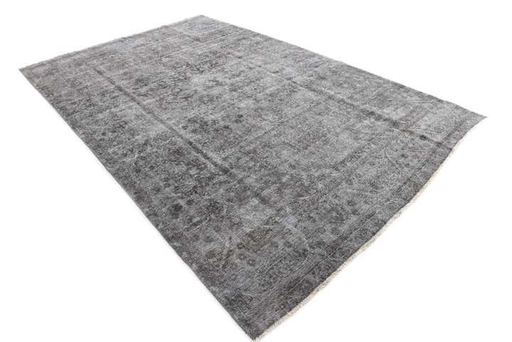 7' 7 x 11' 10 Hand Knotted Ultra Vintage Persian Wool Rug