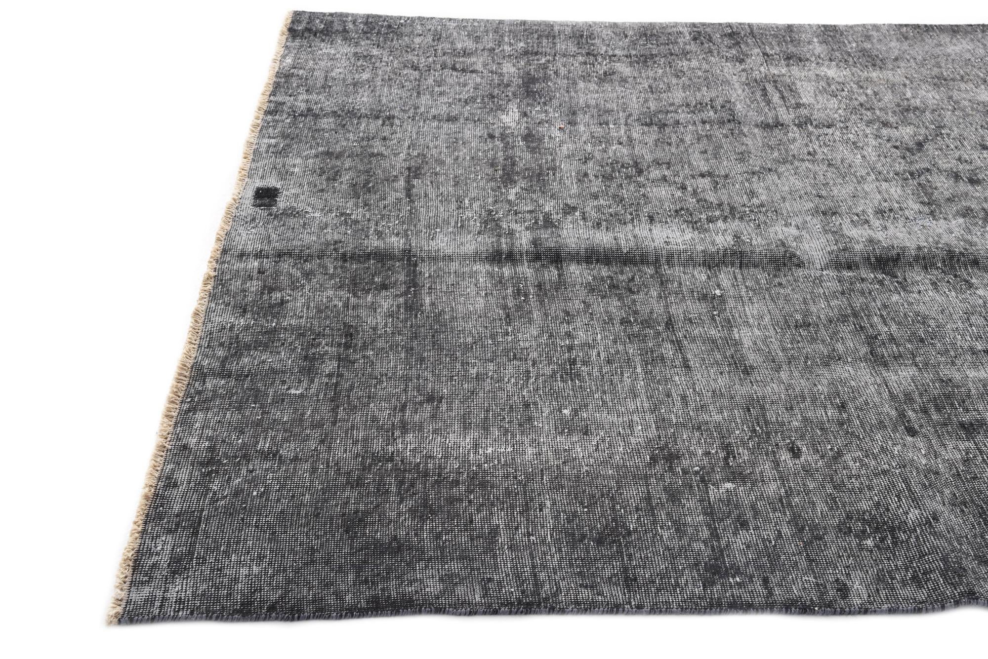 6' 4 x 10' Hand Knotted Ultra Vintage Persian Wool Rug