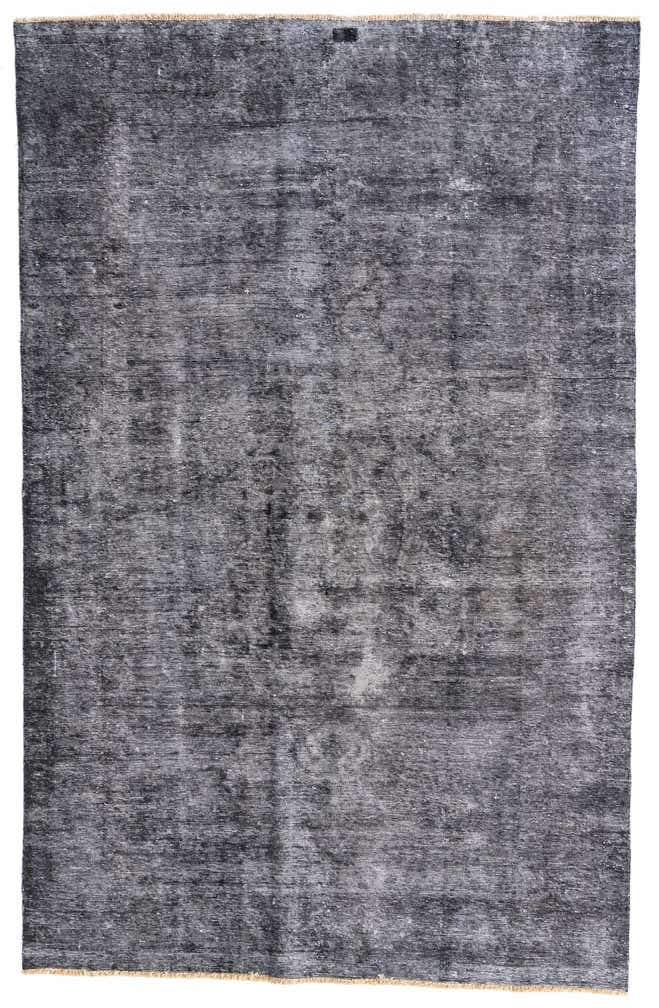 6' 4 x 10' Hand Knotted Ultra Vintage Persian Wool Rug
