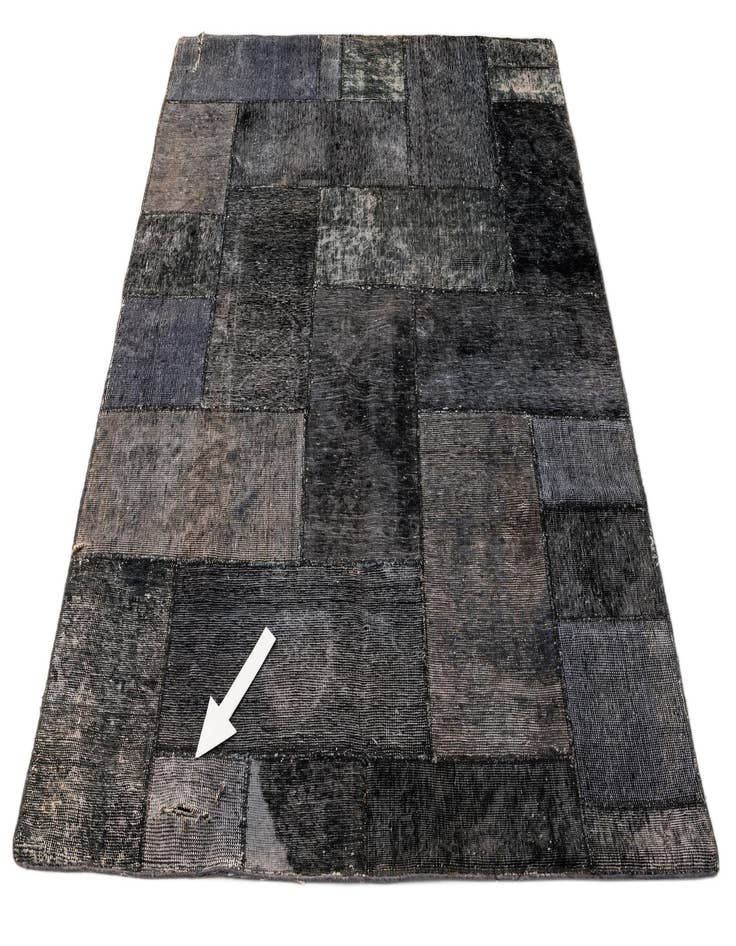 Detail image of 4' 10 x 6' 6  Hand Knotted Ultra Vintage Persian Wool Rug