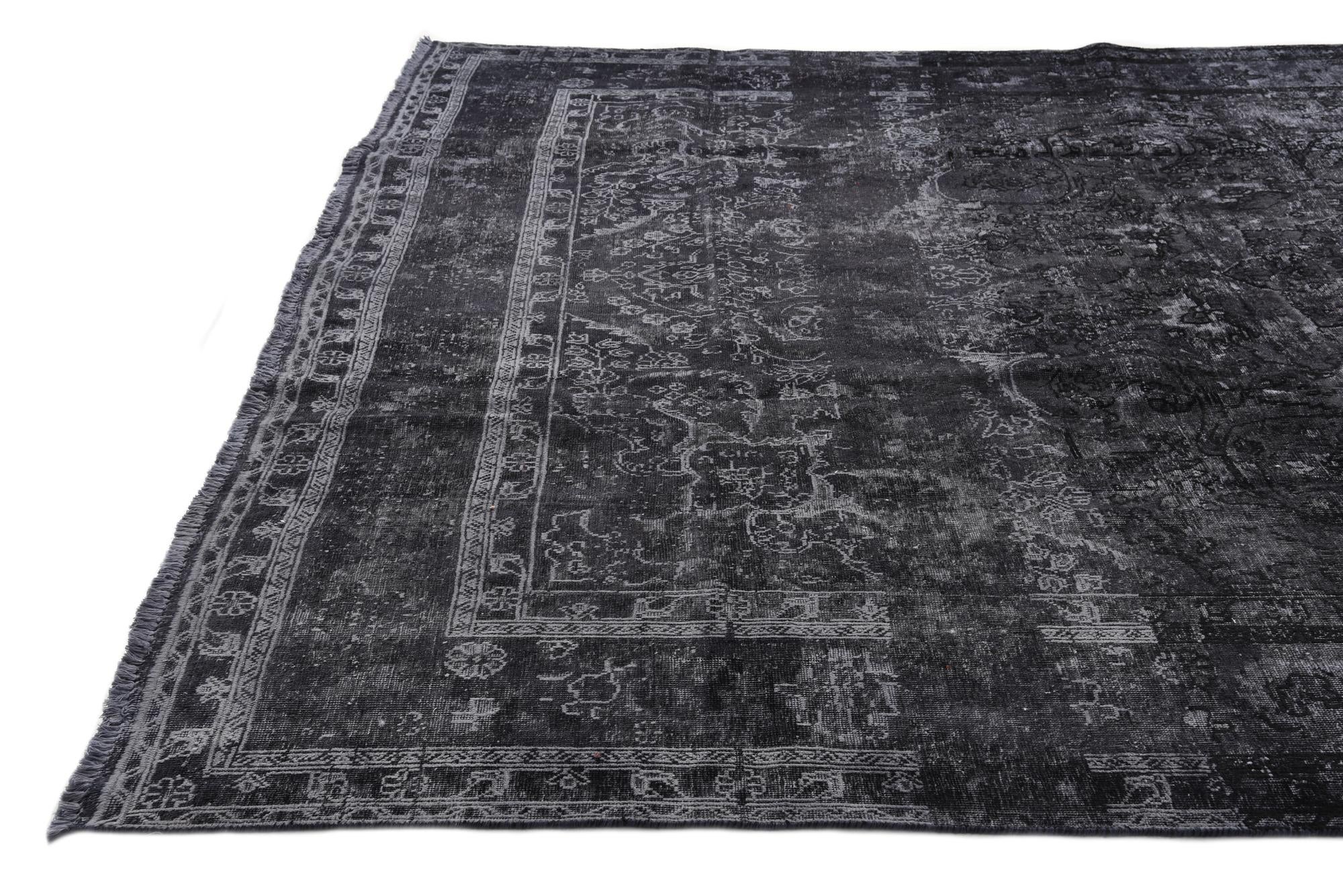 9' 9 x 13' Hand Knotted Ultra Vintage Persian Wool Rug