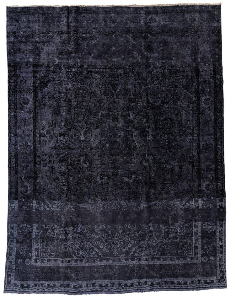 Detail image of 9' 9 x 13' Hand Knotted Ultra Vintage Persian Wool Rug