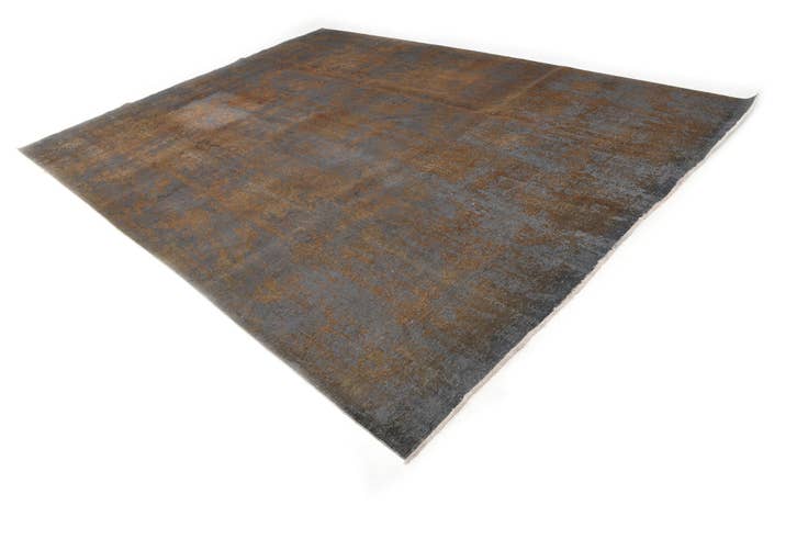 Detail image of 9' 7 x 13' Hand Knotted Ultra Vintage Persian Wool Rug
