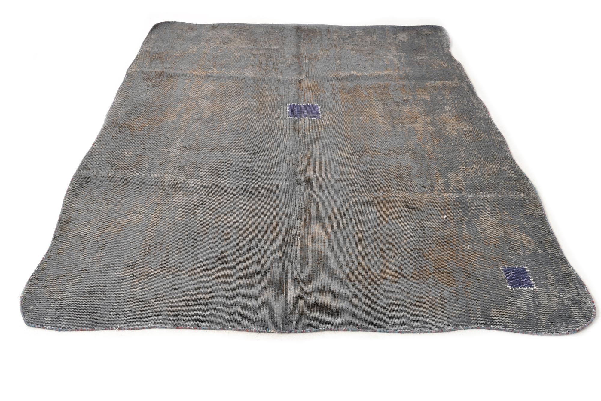 7' x 9' 9 Hand Knotted Ultra Vintage Persian Wool Rug