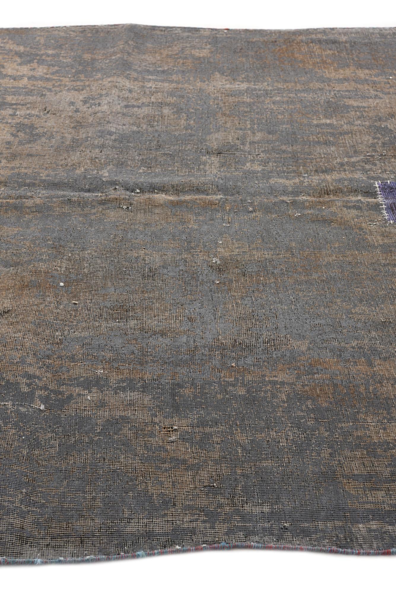 7' x 9' 9 Hand Knotted Ultra Vintage Persian Wool Rug