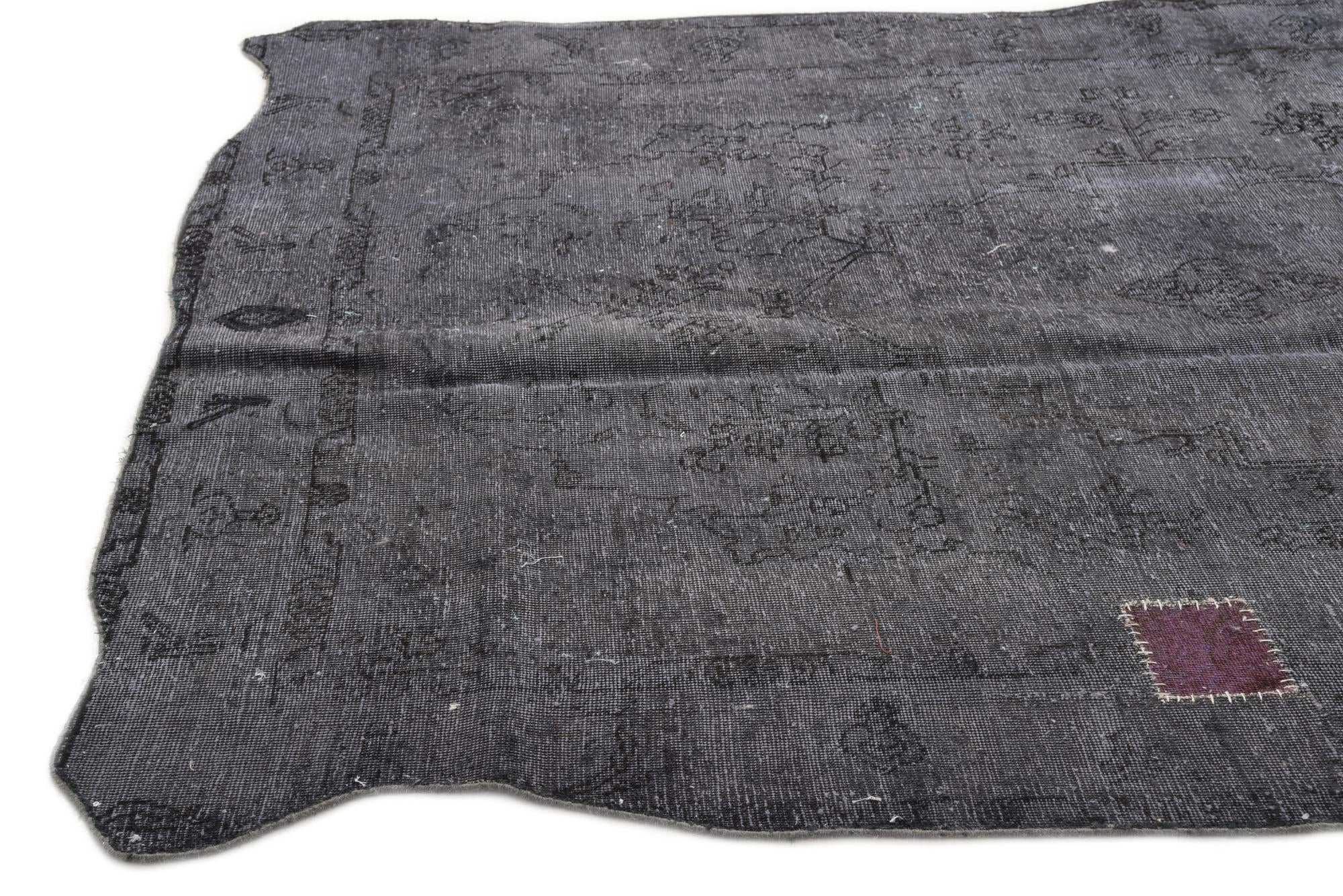 6' 5 x 8' 9 Hand Knotted Ultra Vintage Persian Wool Rug