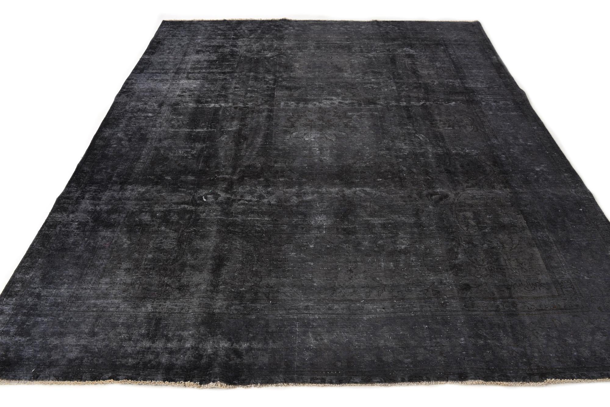 9' 11 x 12' 4 Hand Knotted Ultra Vintage Persian Wool Rug