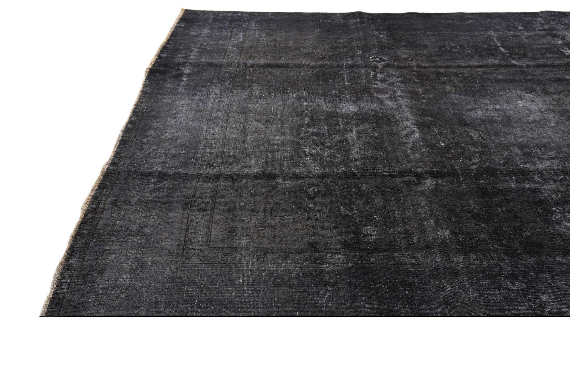 9' 11 x 12' 4 Hand Knotted Ultra Vintage Persian Wool Rug