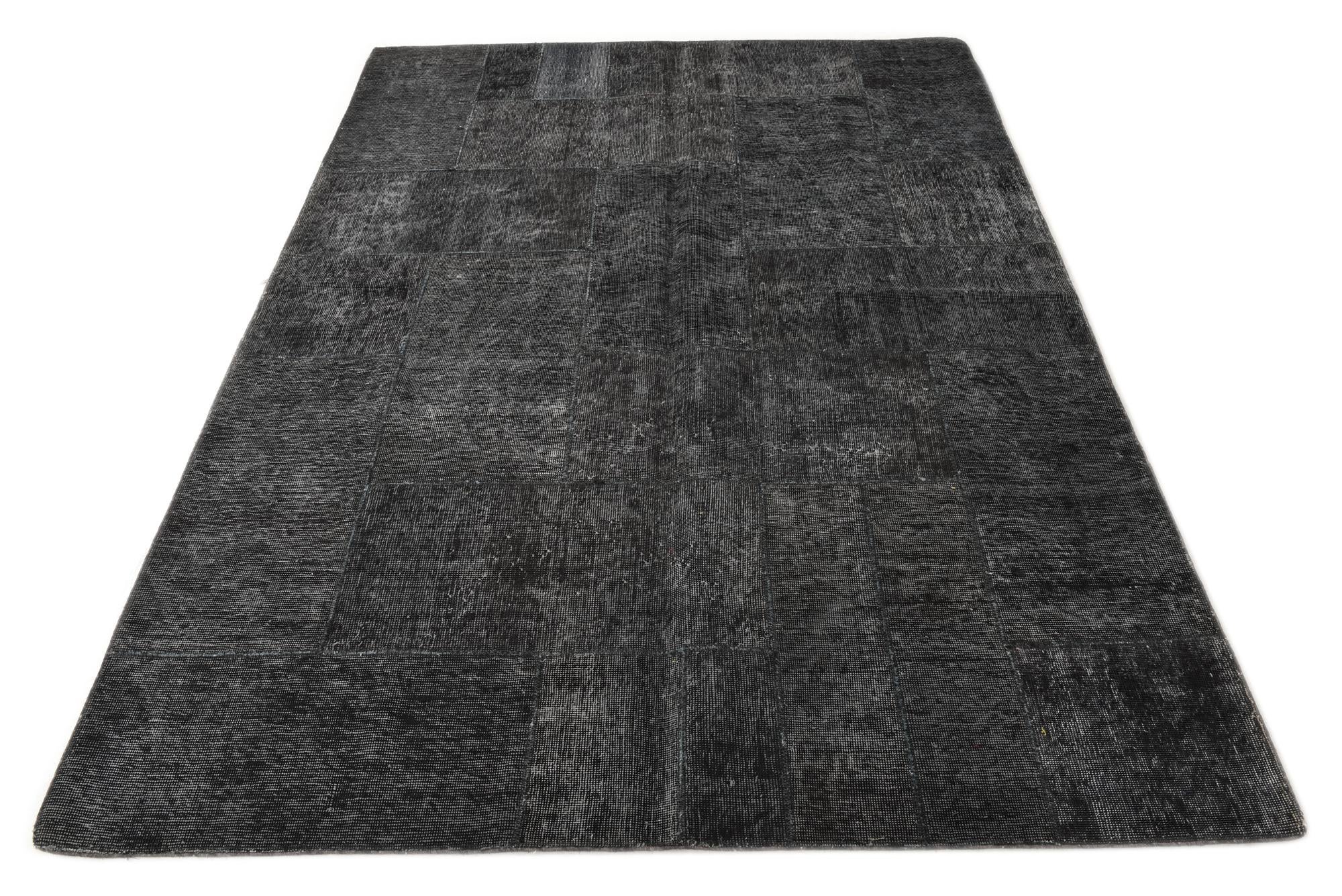 5' 8 x 8' Hand Knotted Ultra Vintage Persian Wool Rug