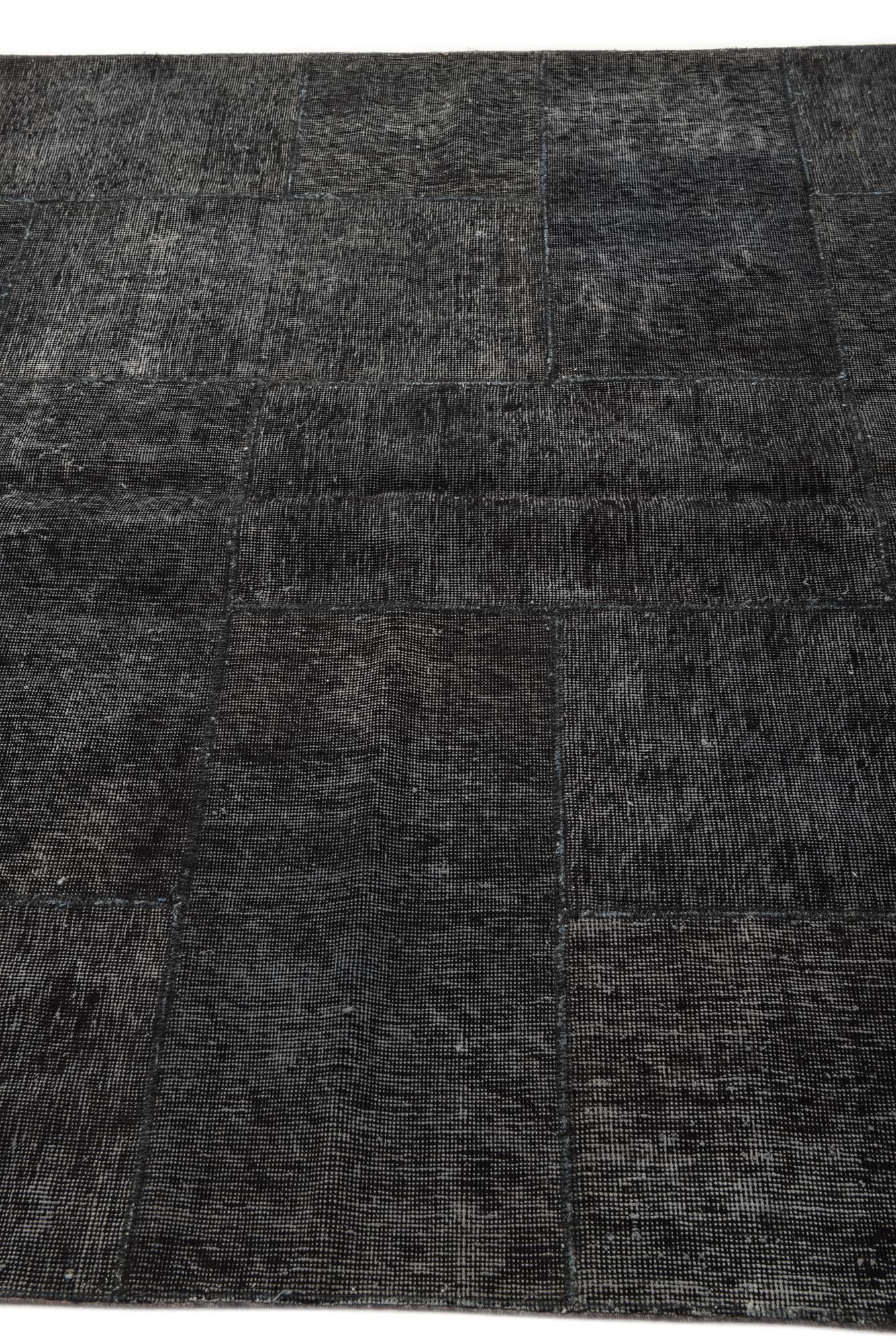 5' 8 x 8' Hand Knotted Ultra Vintage Persian Wool Rug