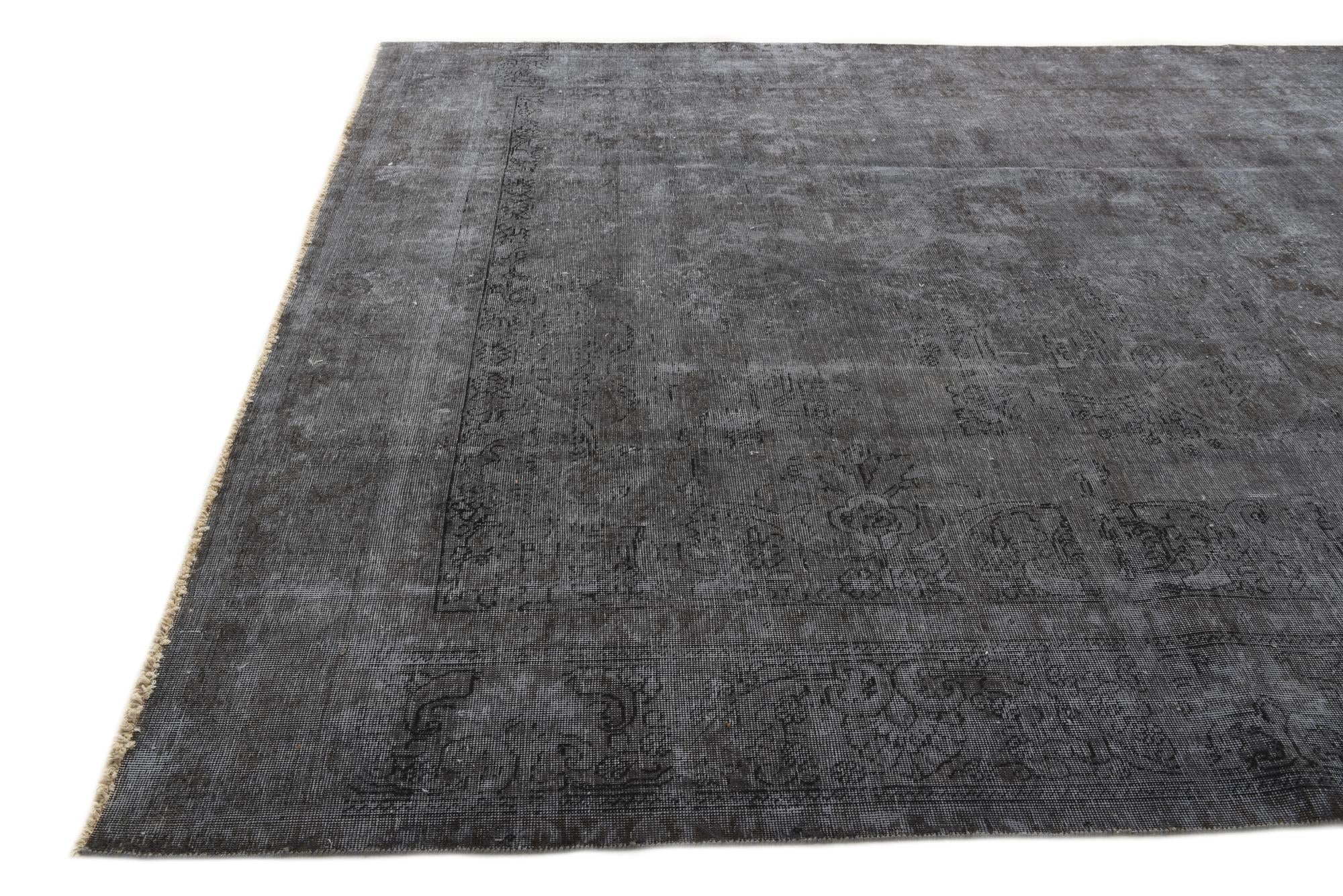 9' 6 x 12' 7 Hand Knotted Ultra Vintage Persian Wool Rug