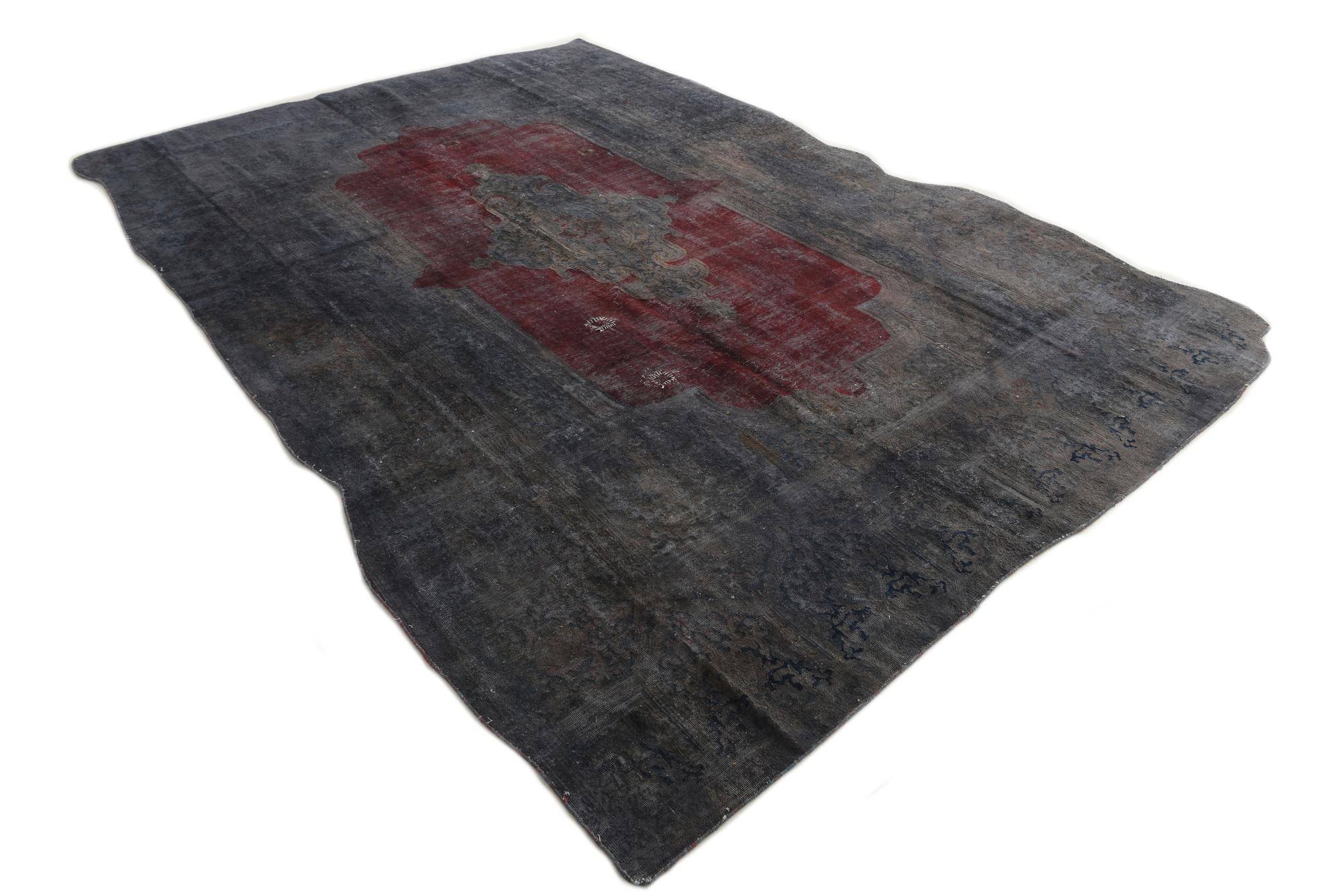 9' 1 x 13' 6 Hand Knotted Ultra Vintage Persian Wool Rug