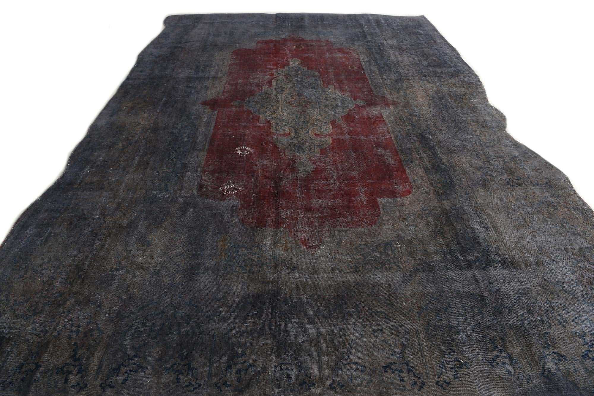 9' 1 x 13' 6 Hand Knotted Ultra Vintage Persian Wool Rug