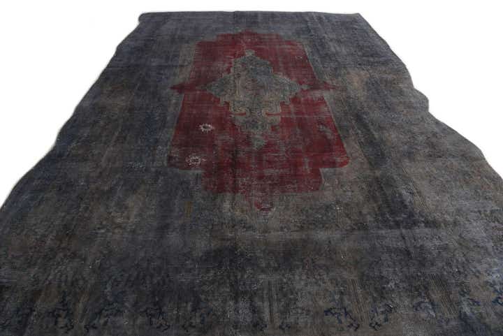 9' 1 x 13' 6 Hand Knotted Ultra Vintage Persian Wool Rug