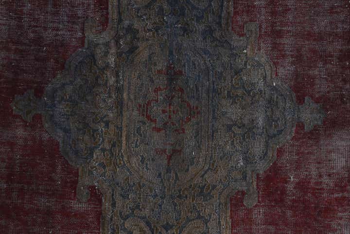 9' 1 x 13' 6 Hand Knotted Ultra Vintage Persian Wool Rug