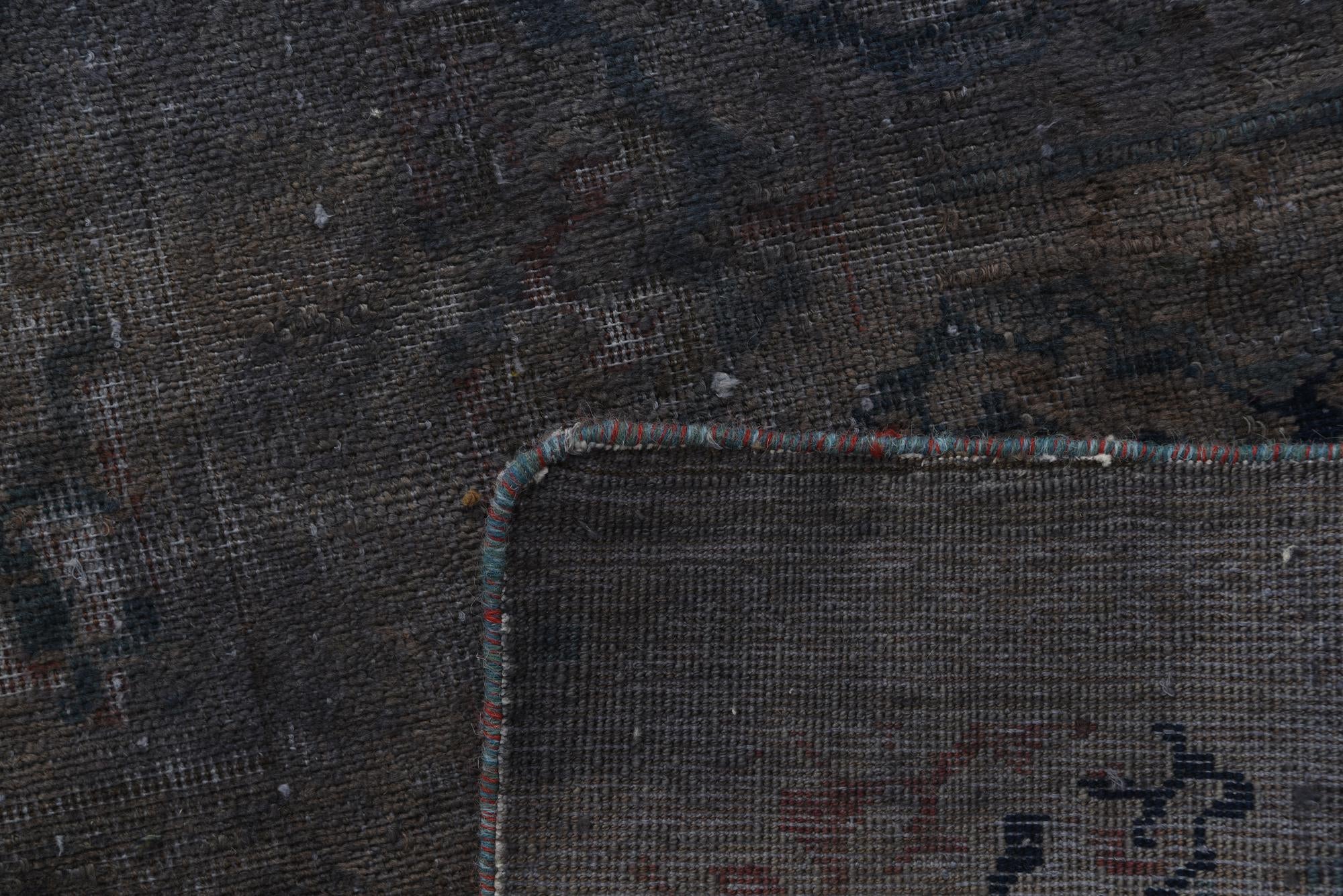 9' 1 x 13' 6 Hand Knotted Ultra Vintage Persian Wool Rug